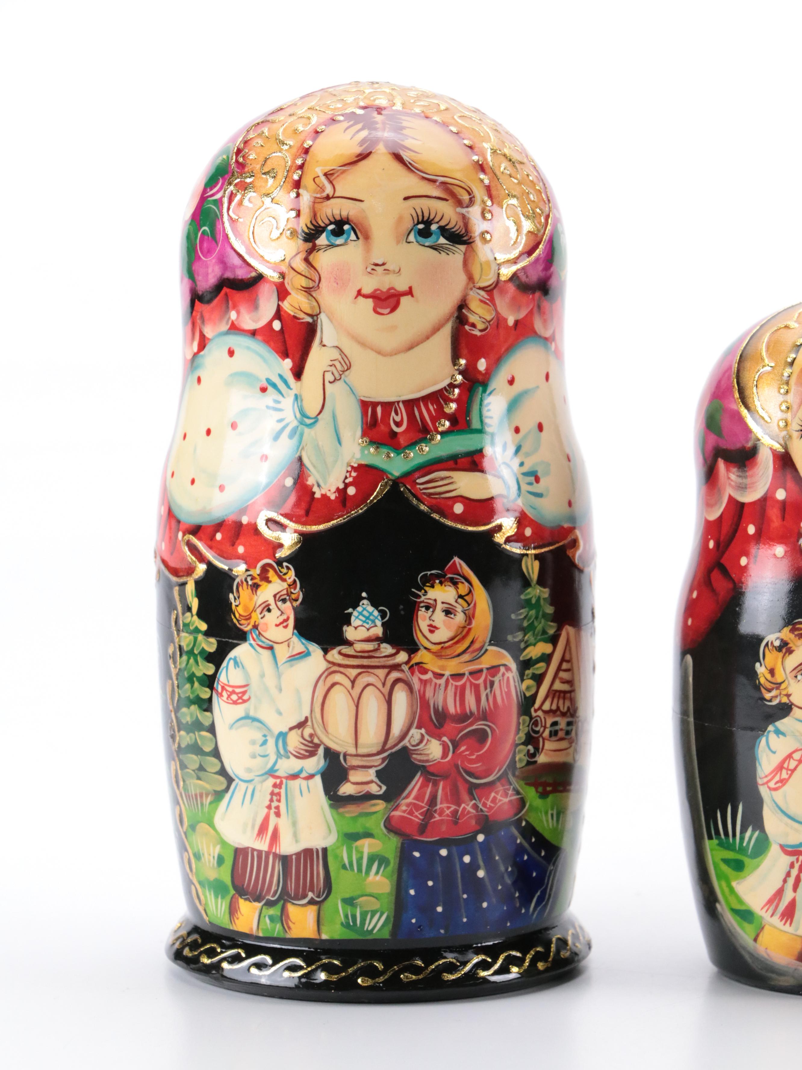 Russian Hand-Painted Matryoshka Doll