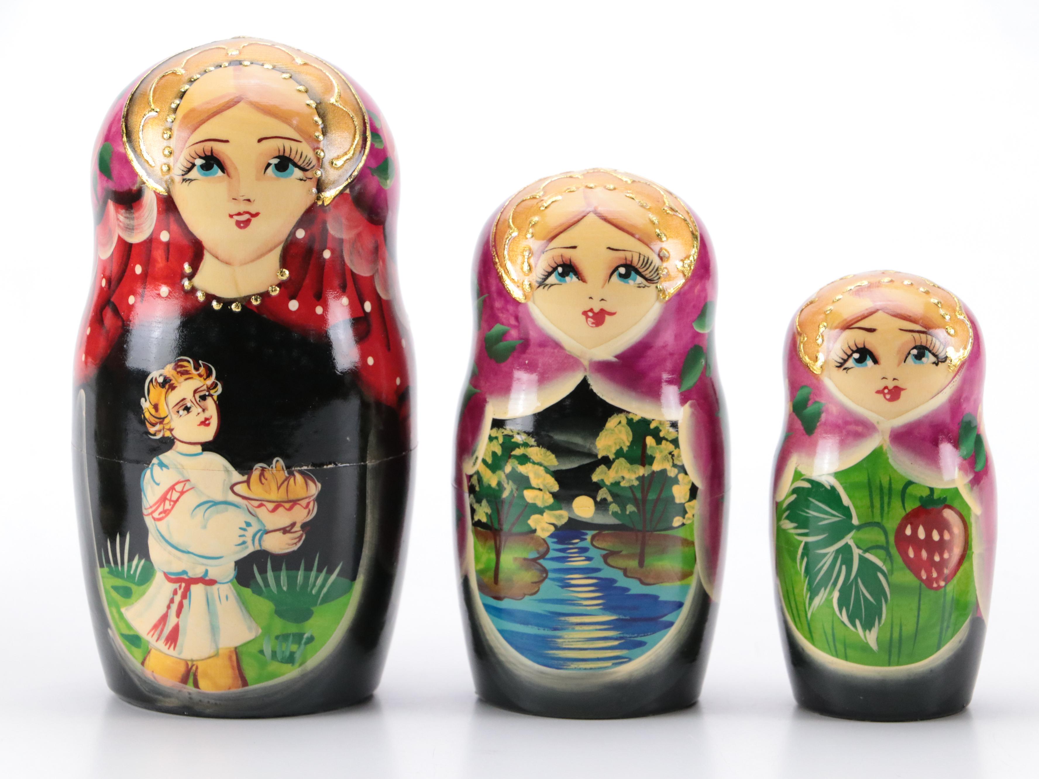 Russian Hand-Painted Matryoshka Doll