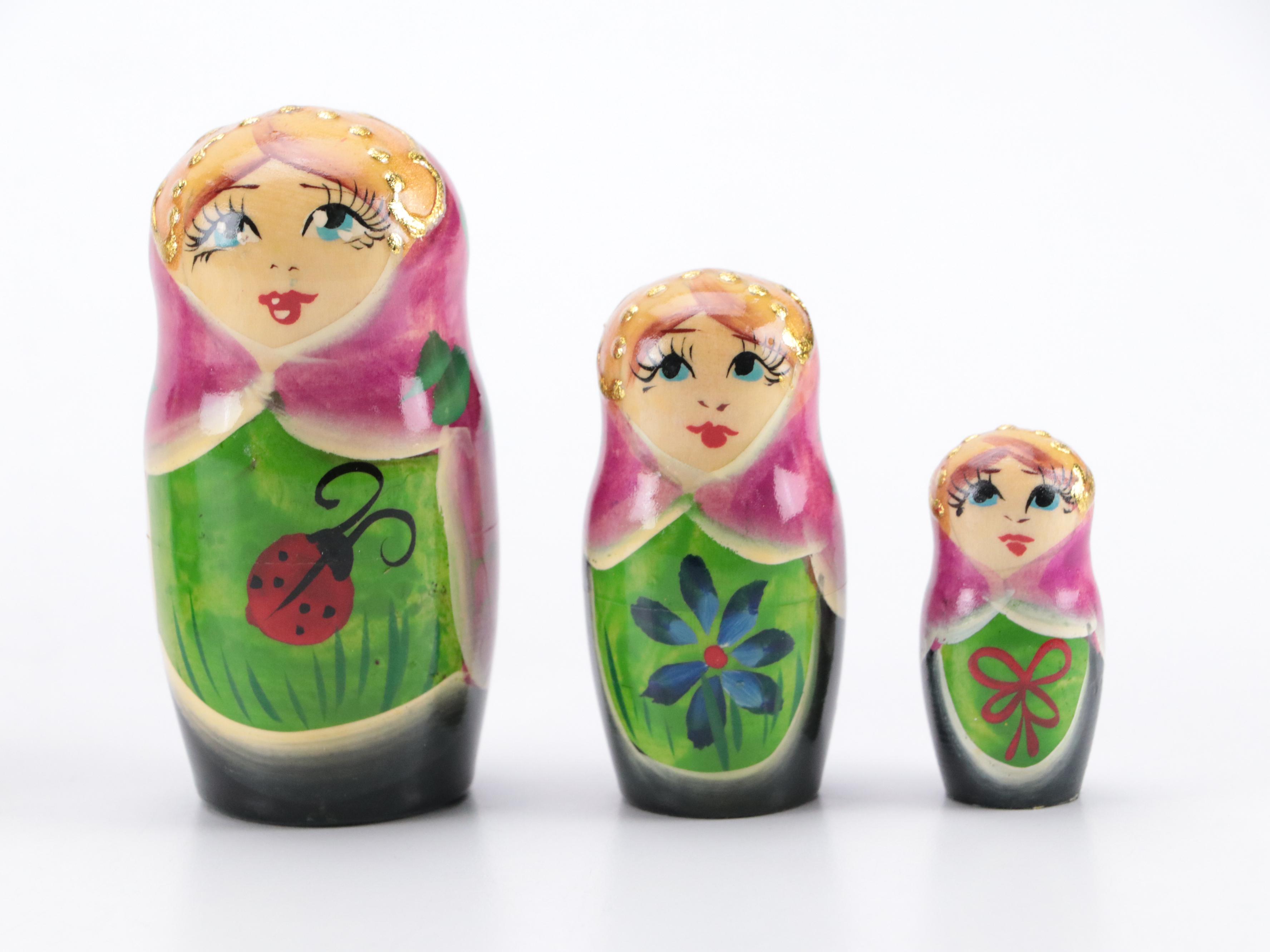 Russian Hand-Painted Matryoshka Doll