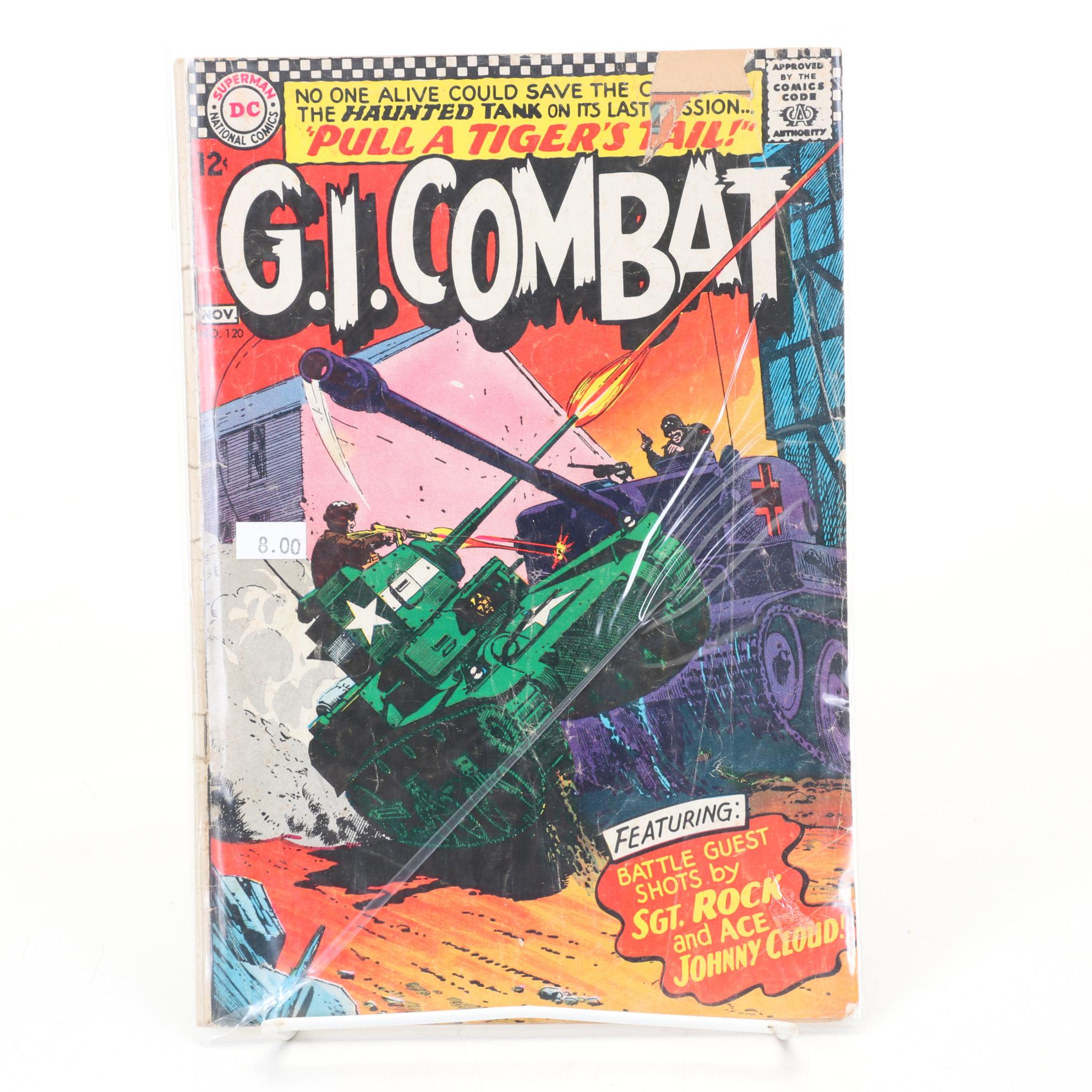 WWII Era Army and Civil Defense Helmets with Military Themed Comic Books