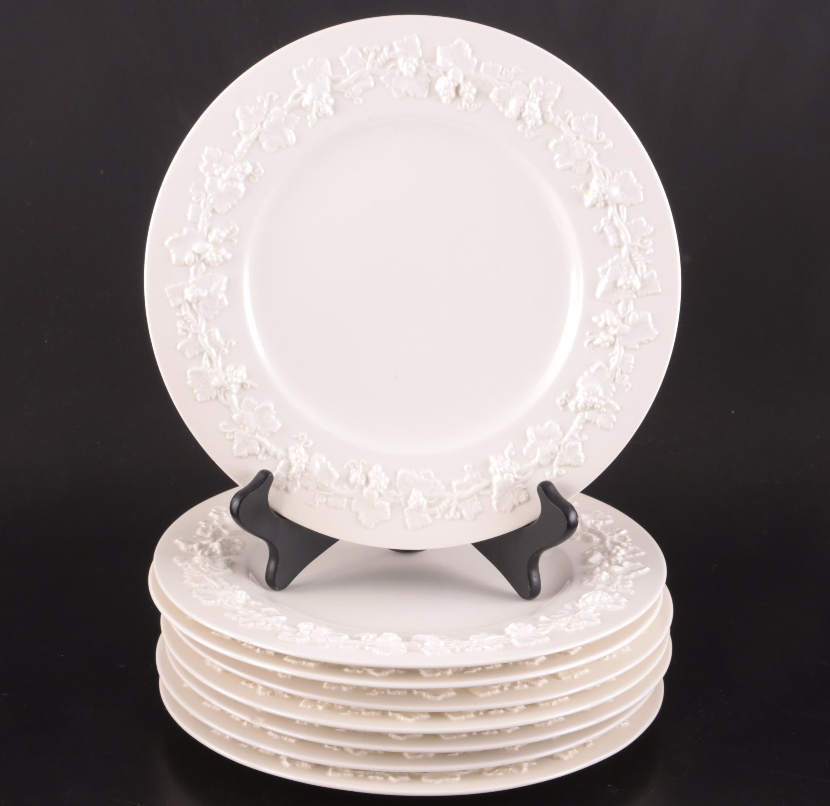 Wedgwood Embossed Queensware Cups and Plates