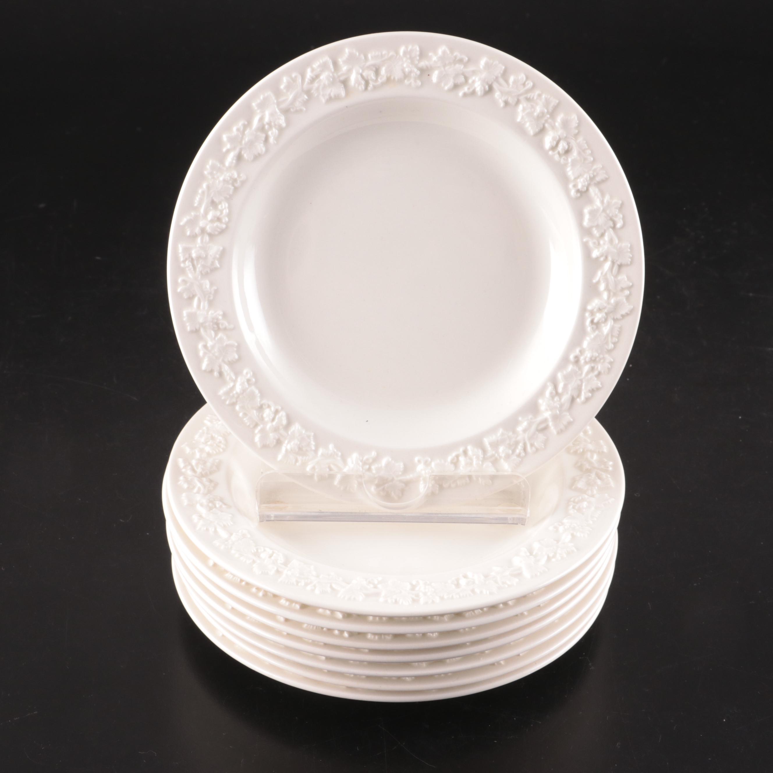 Wedgwood Embossed Queensware Cups and Plates