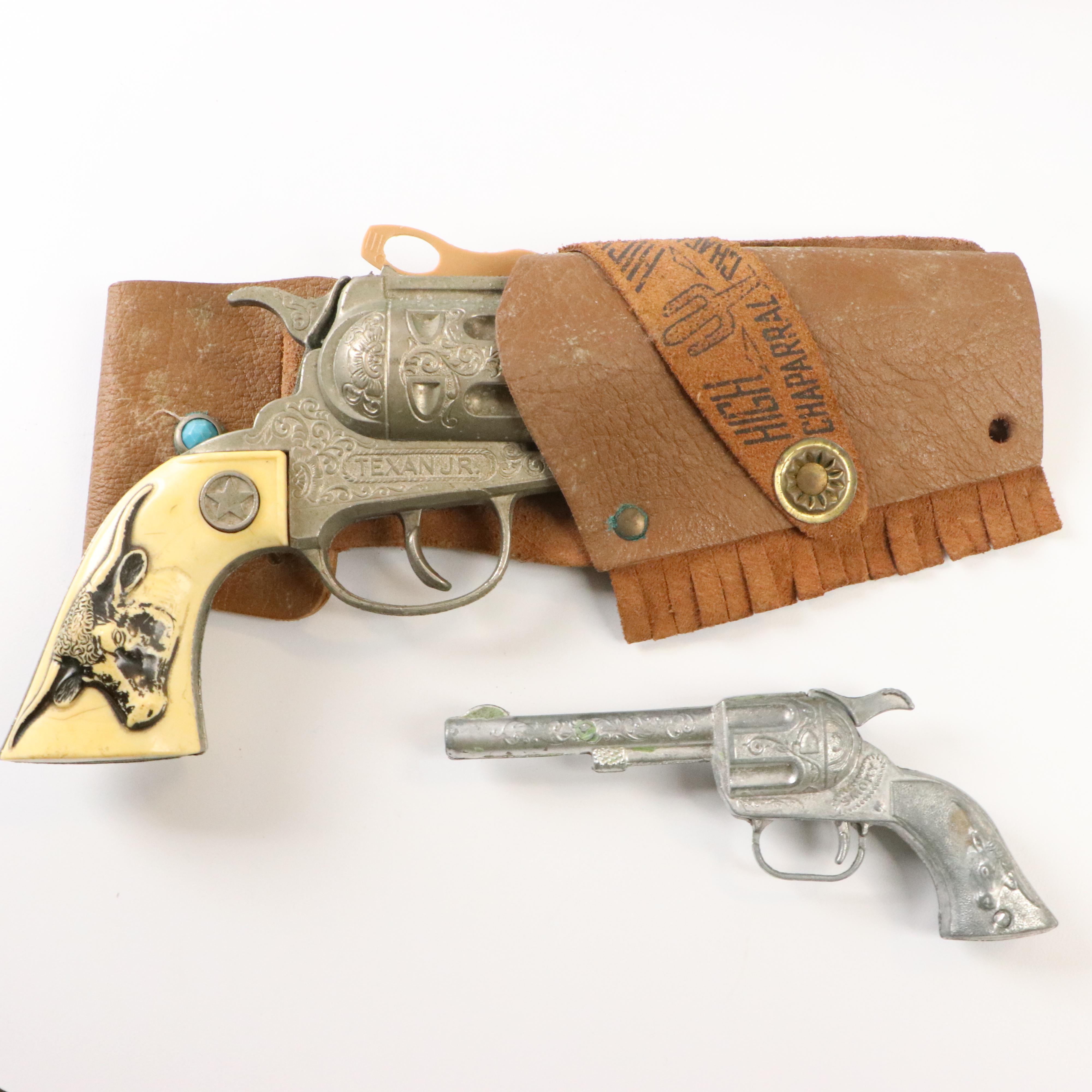 Johnny West Toy Horses, Action Figures, Accessories and a Hubley Toy Cap Gun