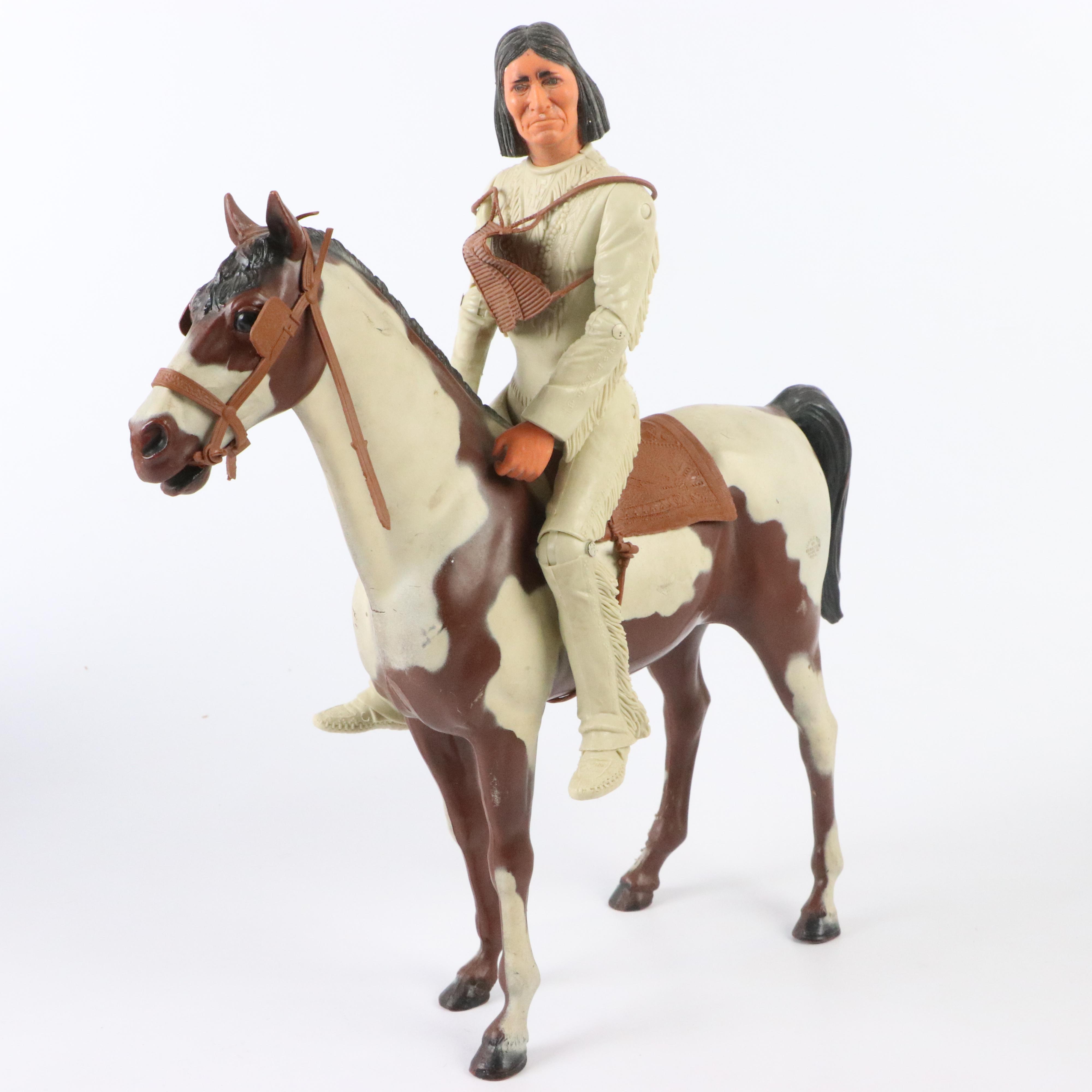 Johnny West Toy Horses, Action Figures, Accessories and a Hubley Toy Cap Gun