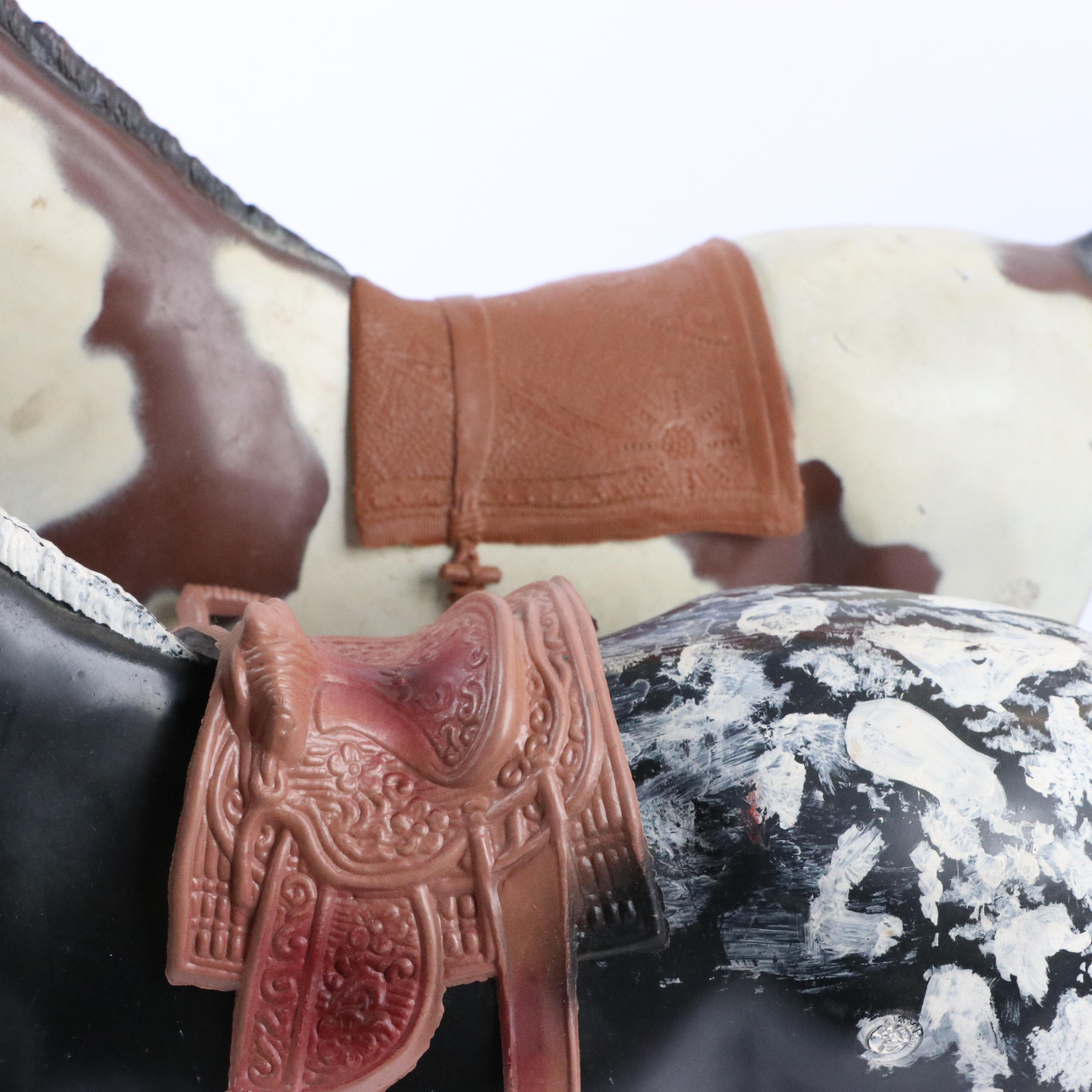 Johnny West Toy Horses, Action Figures, Accessories and a Hubley Toy Cap Gun