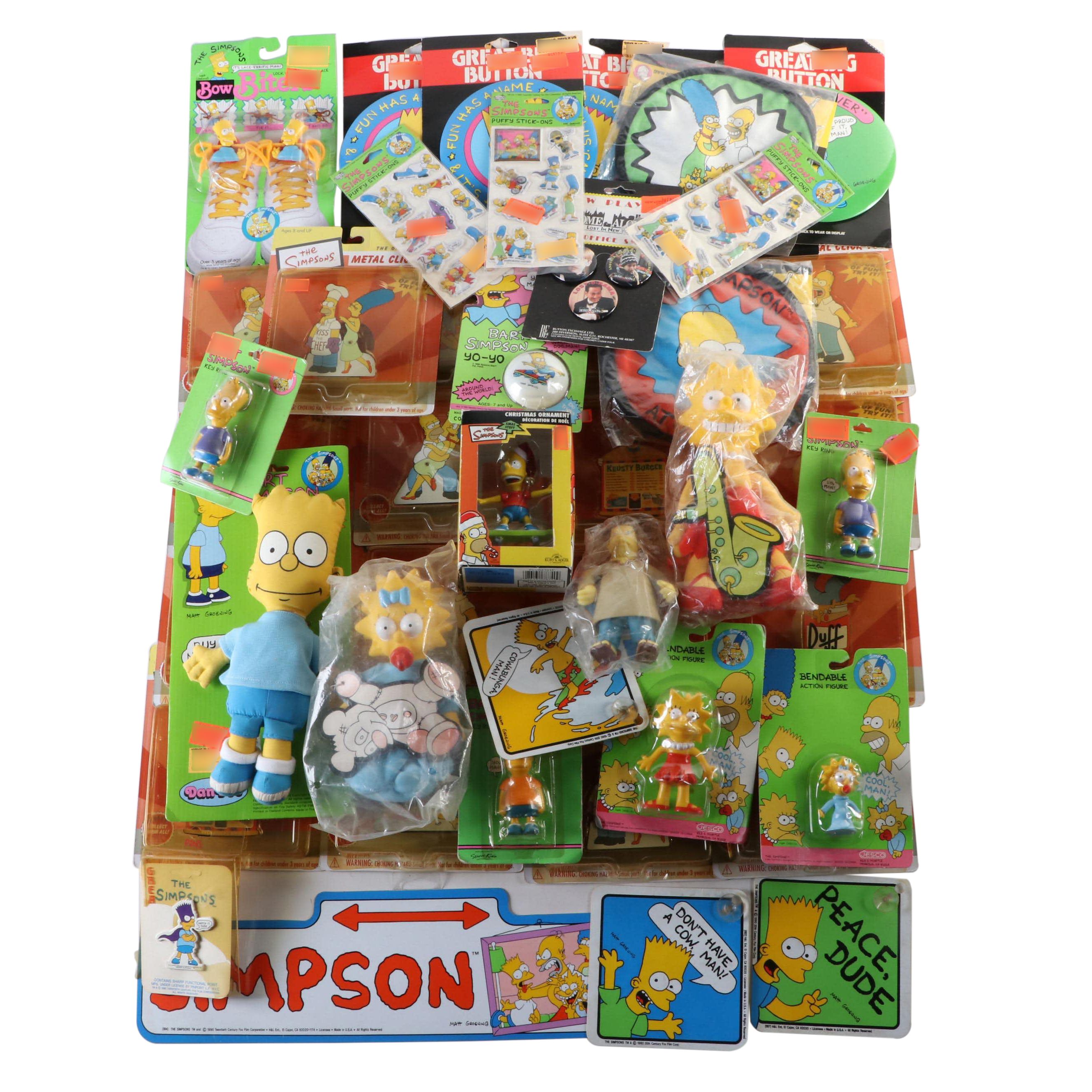 The Simpsons Toys, Novelty Buttons, Ornaments and More