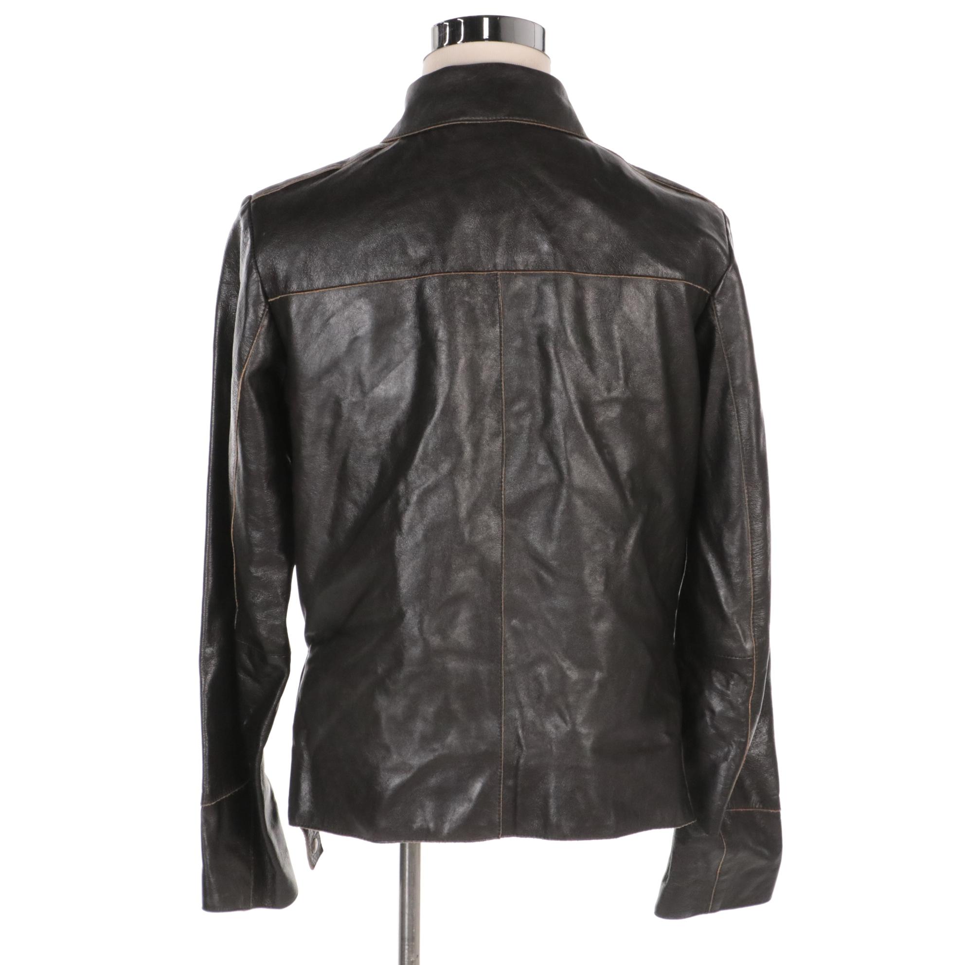 Men's Joan Bartlett Leather Jacket with Detachable Lining