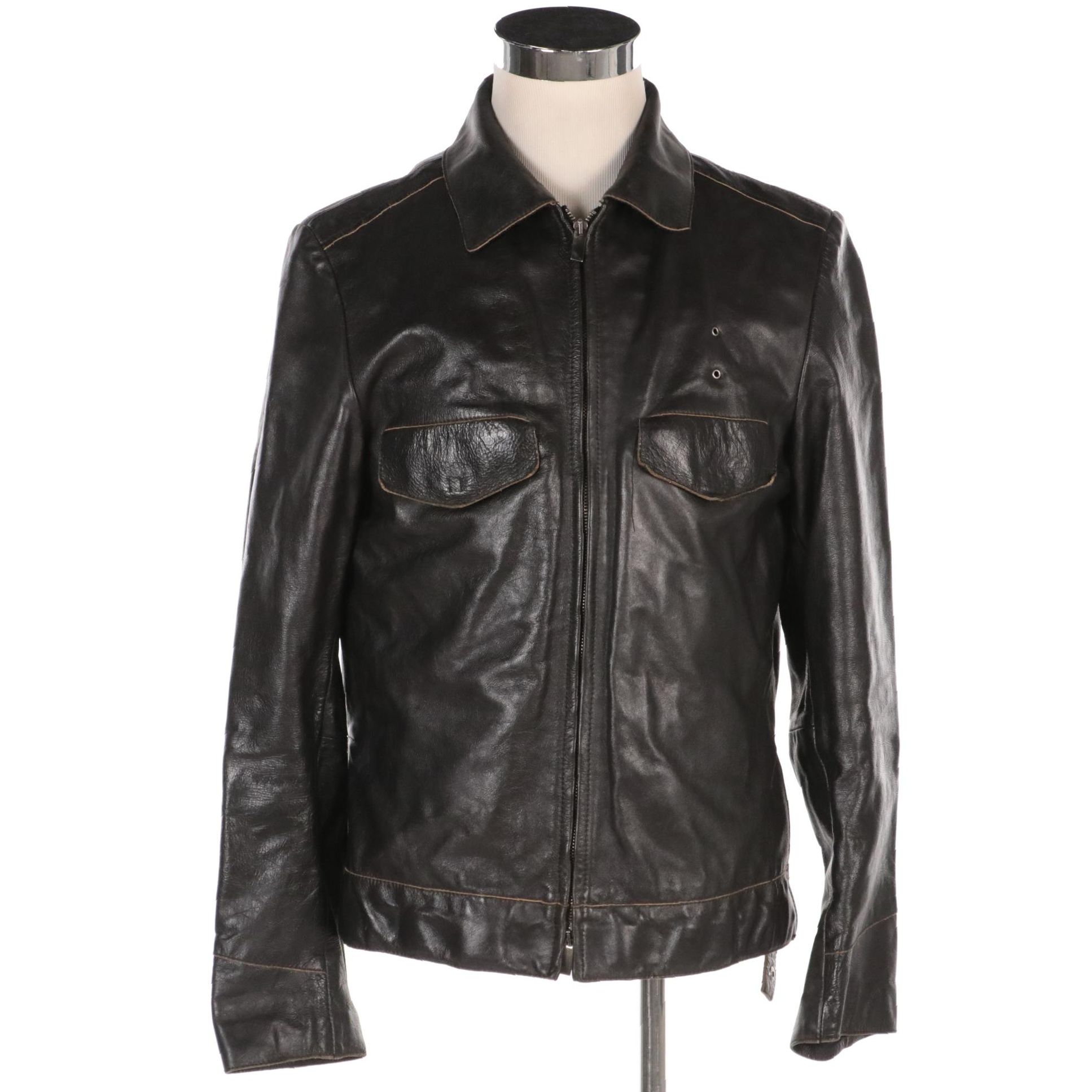 Men's Joan Bartlett Leather Jacket with Detachable Lining