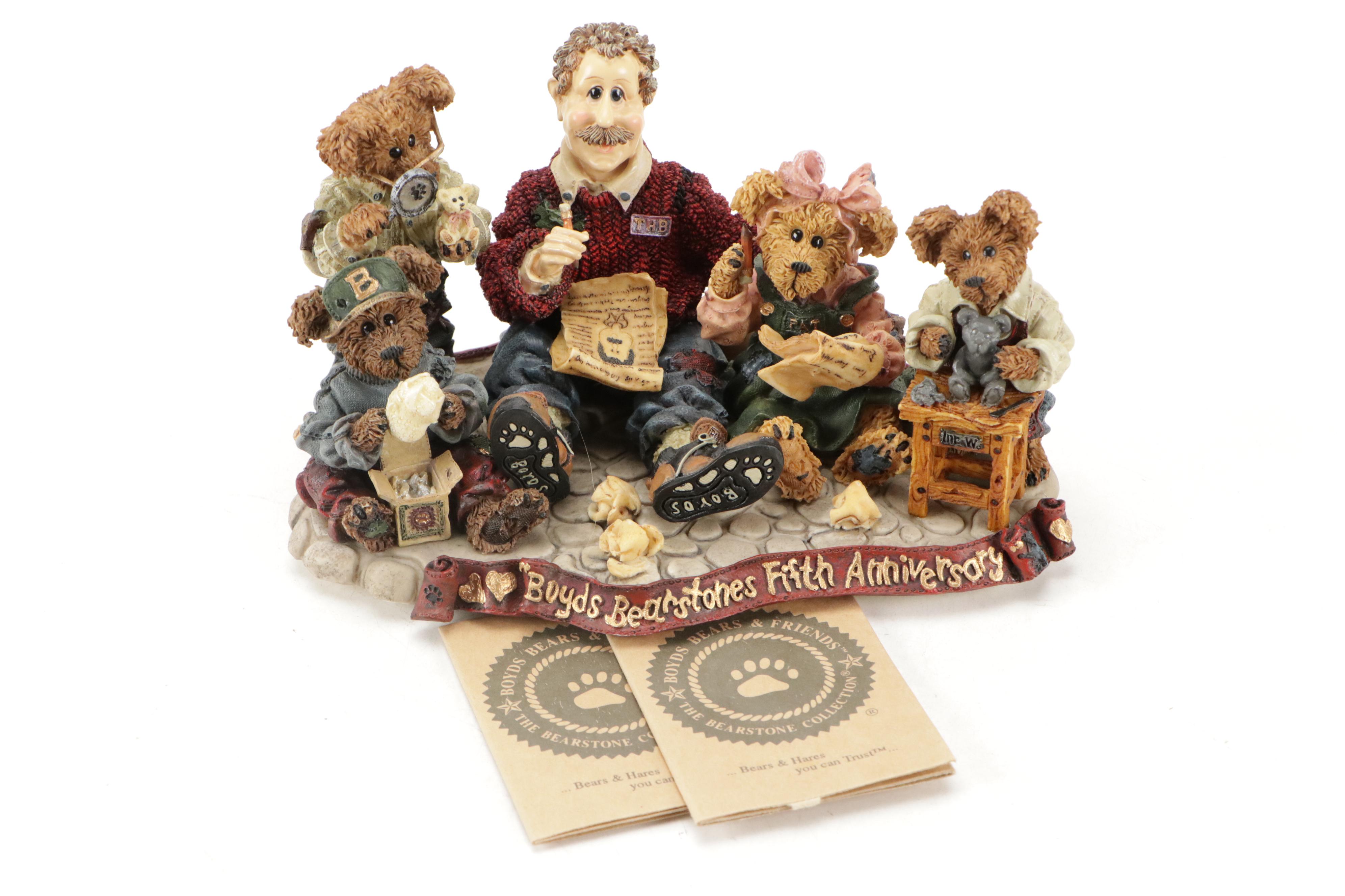 Boyds Bears The Bearstone Collection Cast Resin Figurines