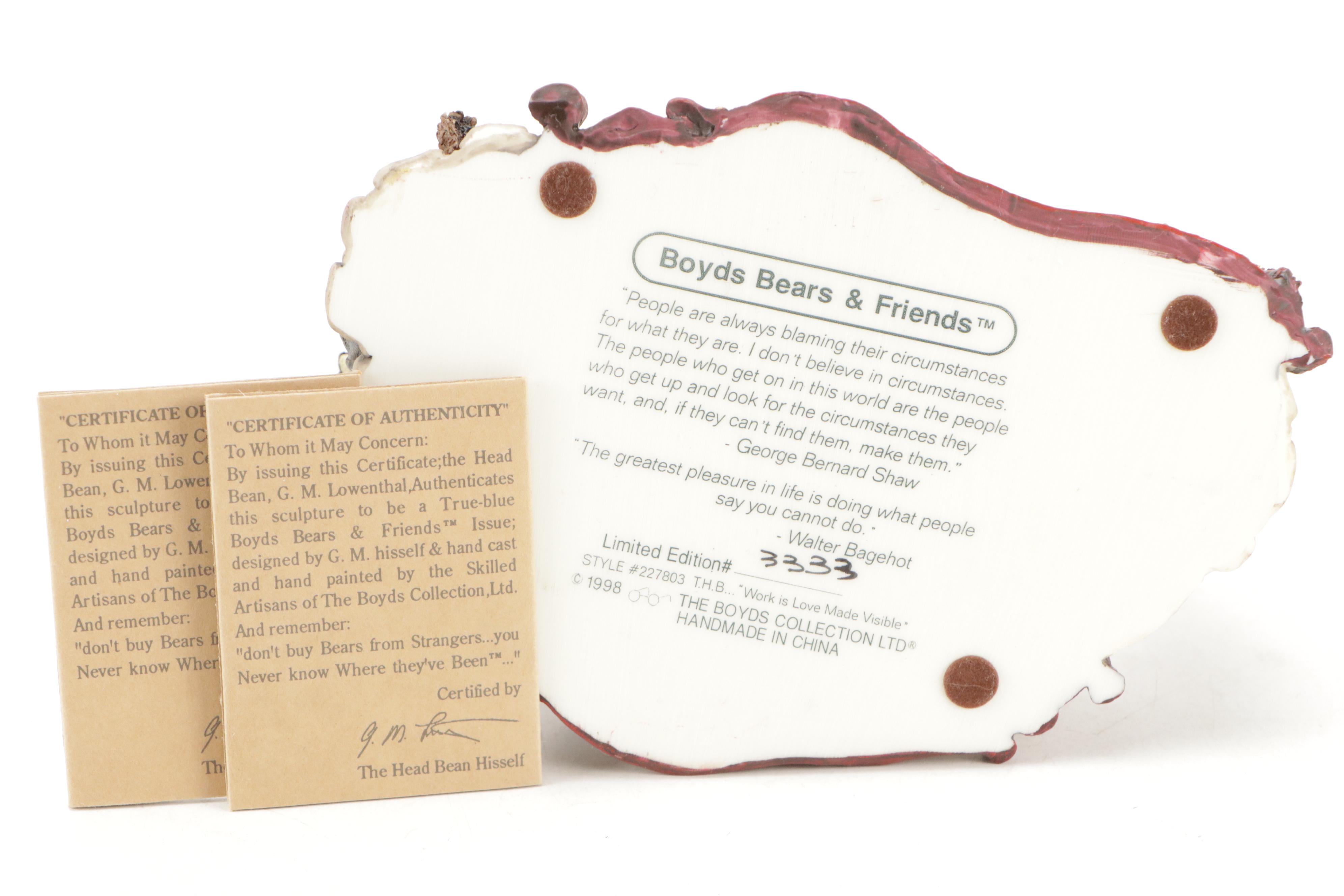 Boyds Bears The Bearstone Collection Cast Resin Figurines