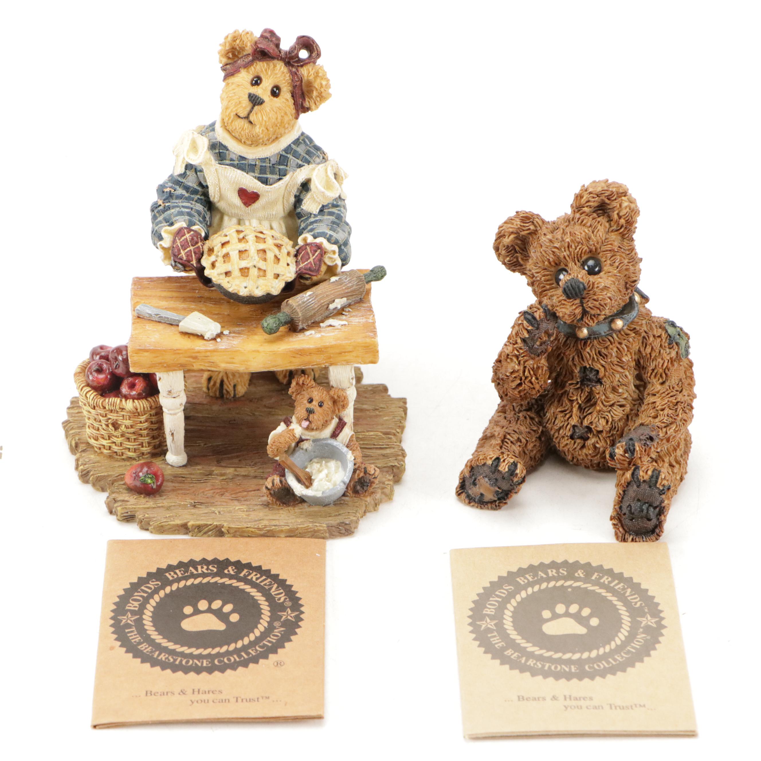 Boyds Bears The Bearstone Collection Cast Resin Figurines