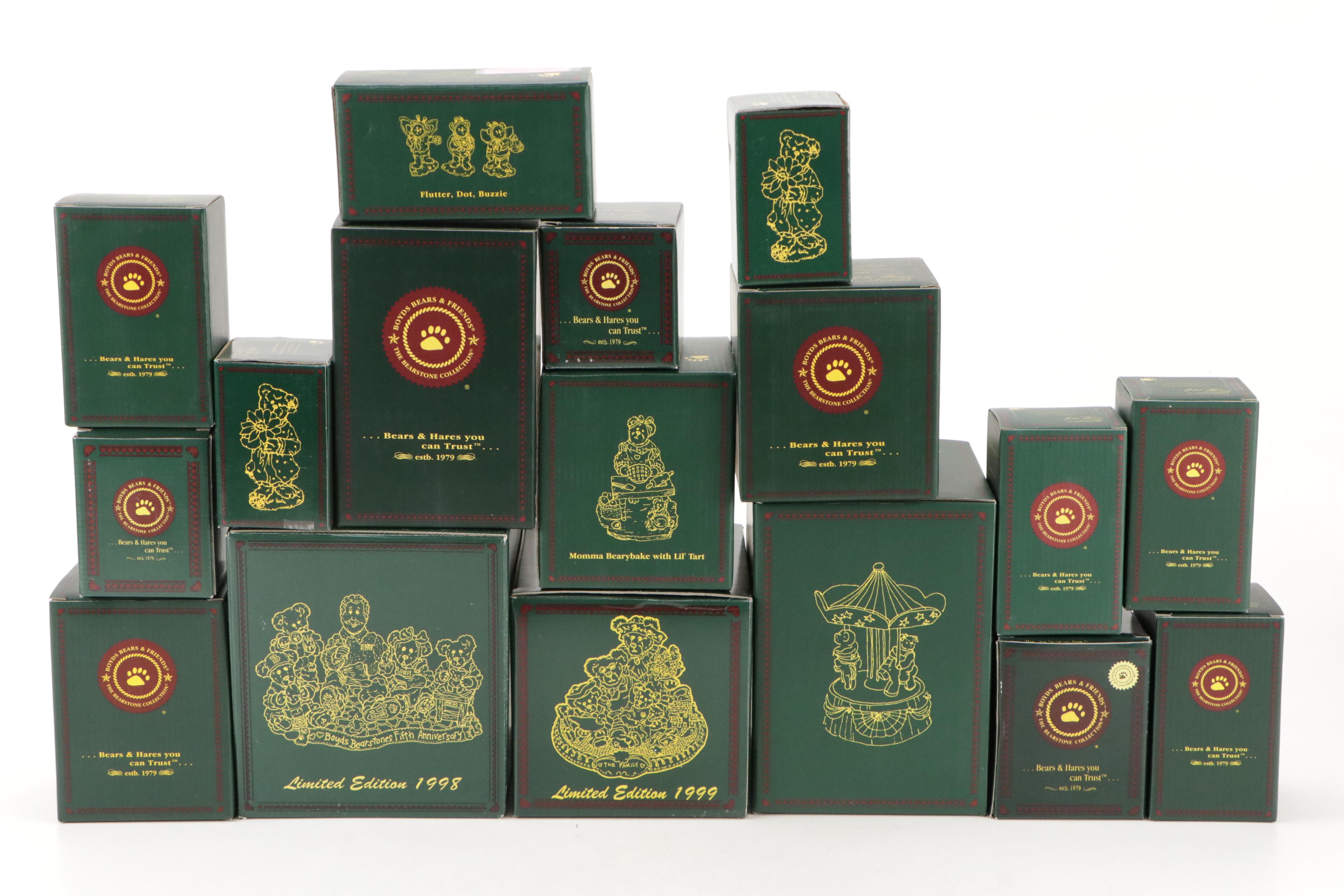 Boyds Bears The Bearstone Collection Cast Resin Figurines