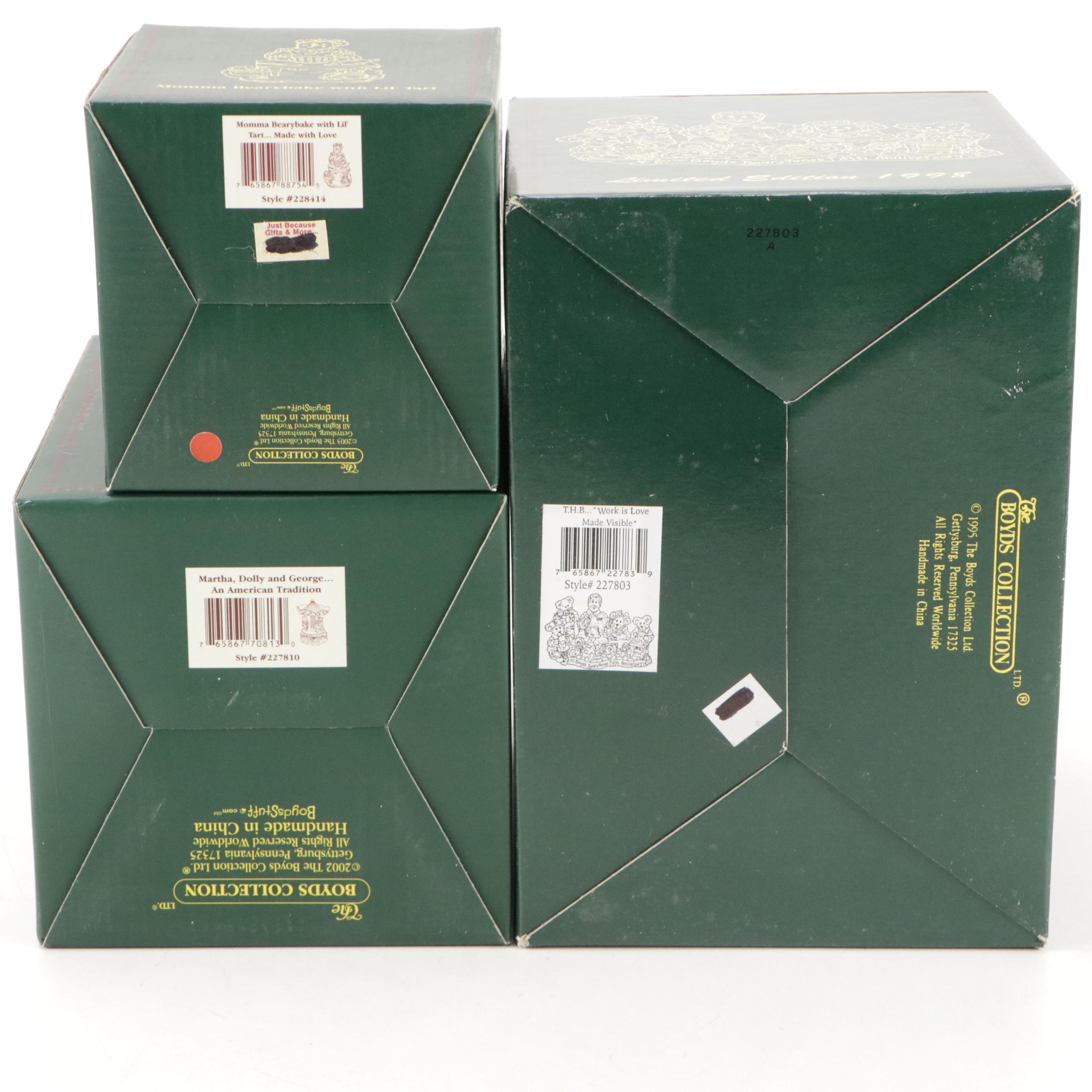 Boyds Bears The Bearstone Collection Cast Resin Figurines