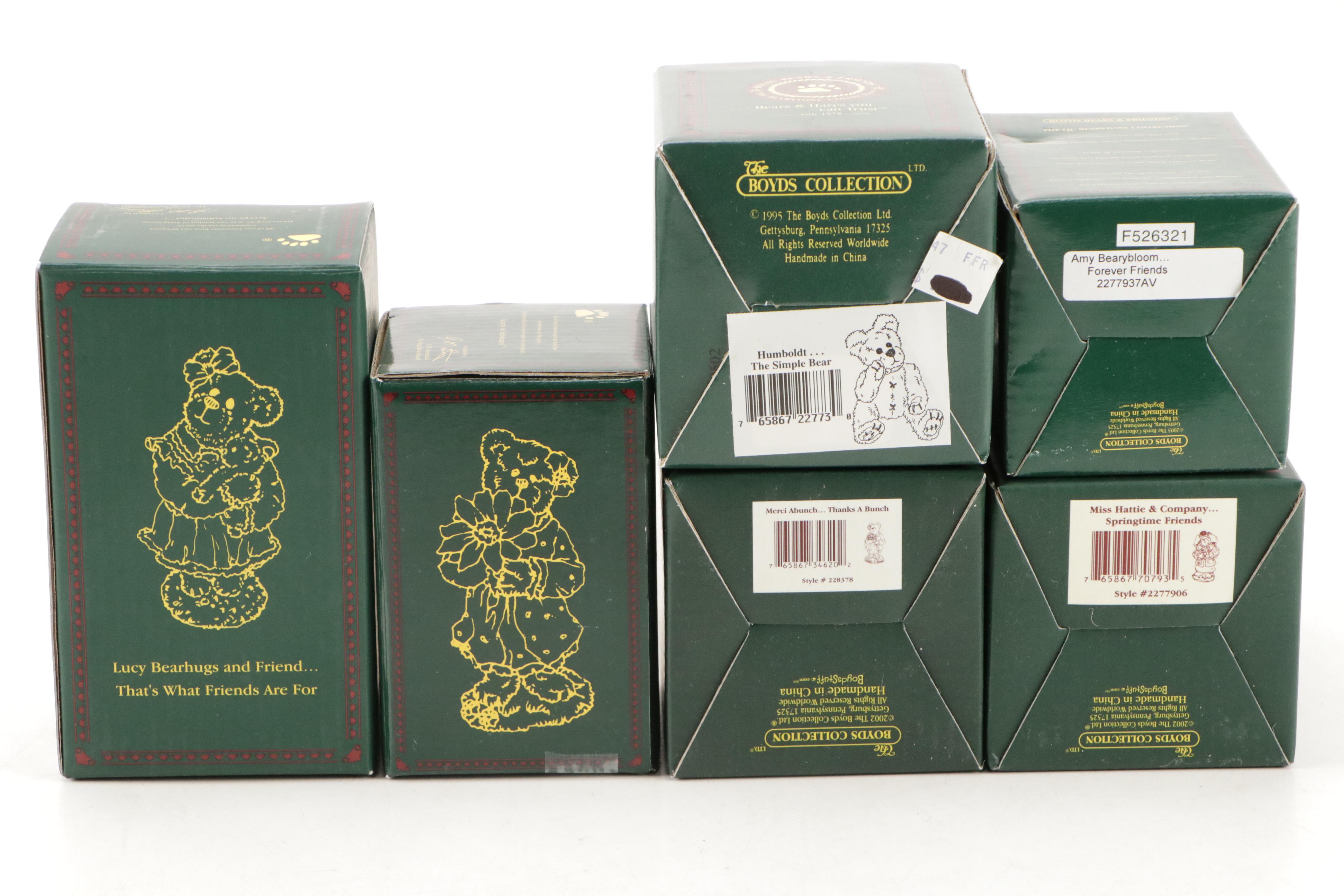 Boyds Bears The Bearstone Collection Cast Resin Figurines