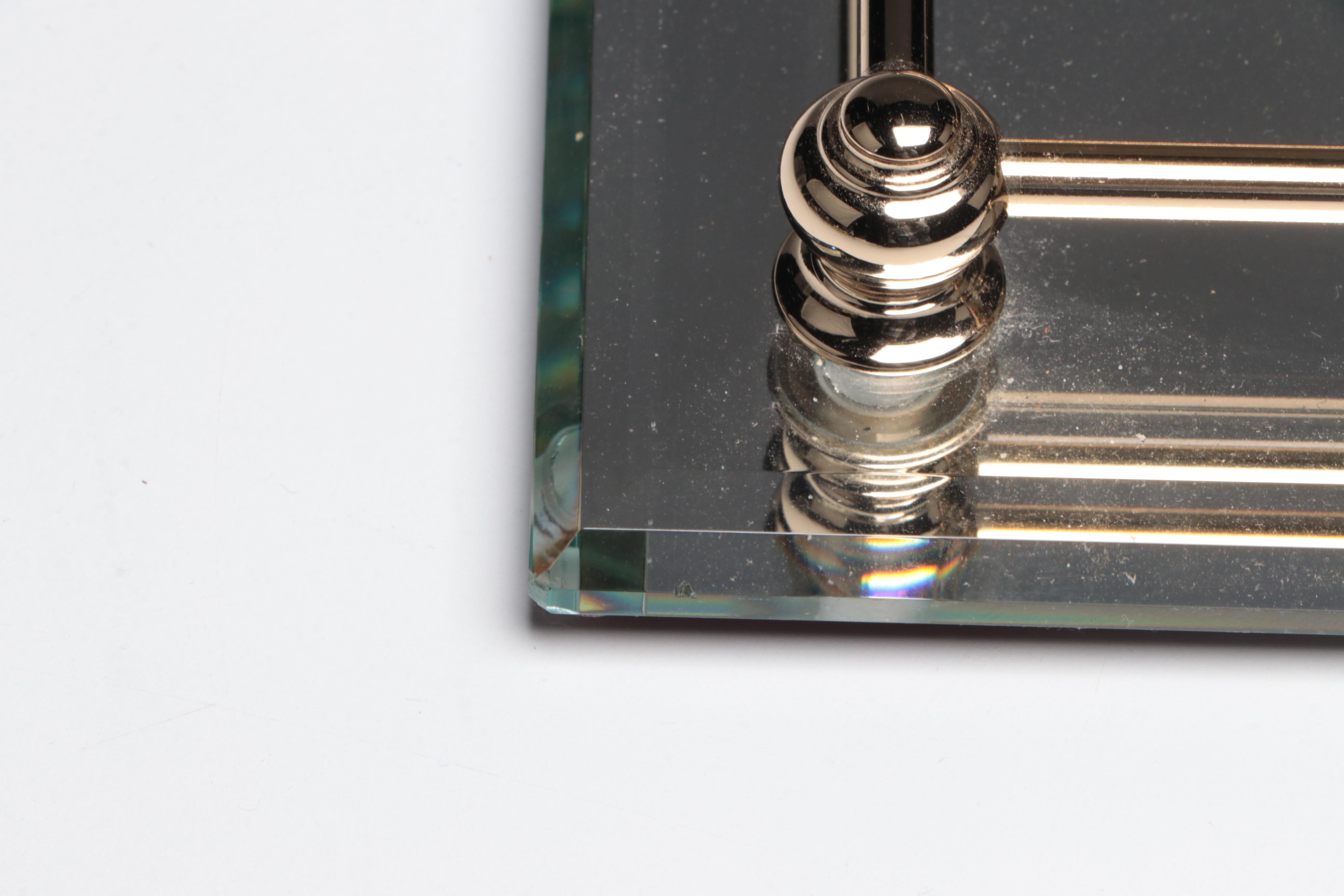 Frontgate Two-Tier Vanity Tray with More Frontgate Mirrored Vanity Trays