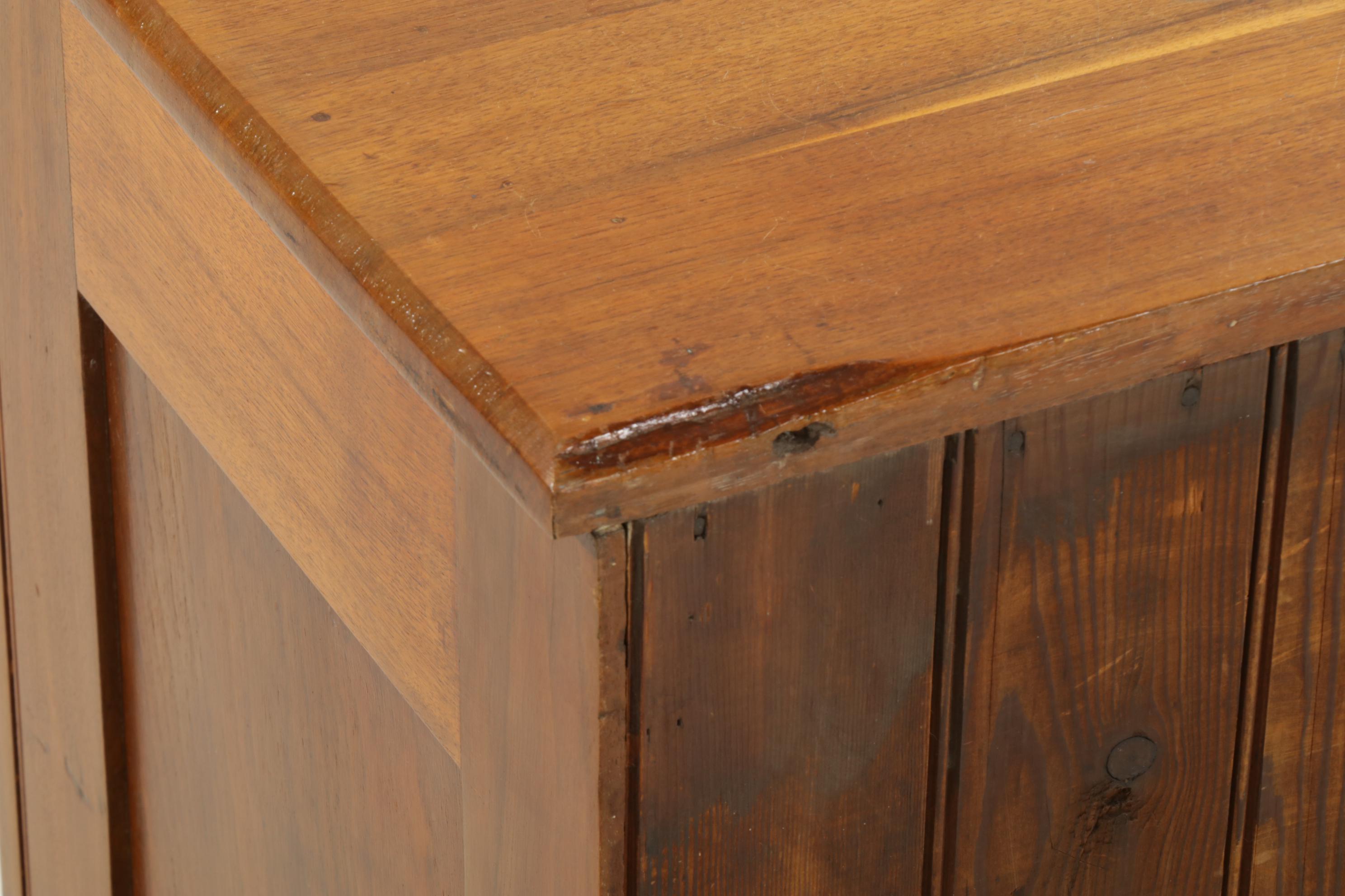 Victorian Walnut Three-Drawer Chest, Late 19th to Early 20th Century