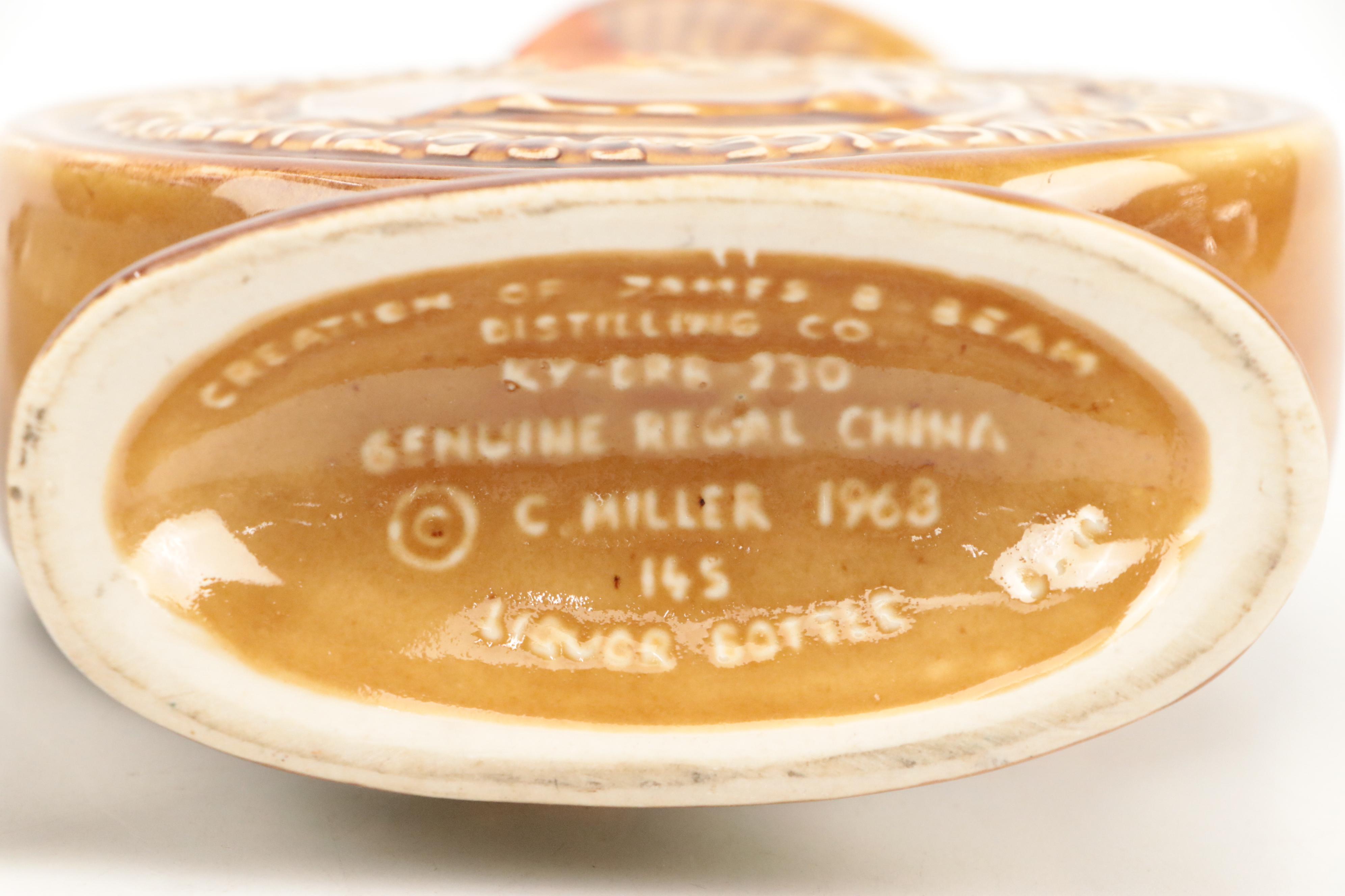 Jim Beam Novelty and Souvenir Ceramic Whiskey Decanters, Mid to Late 20th C