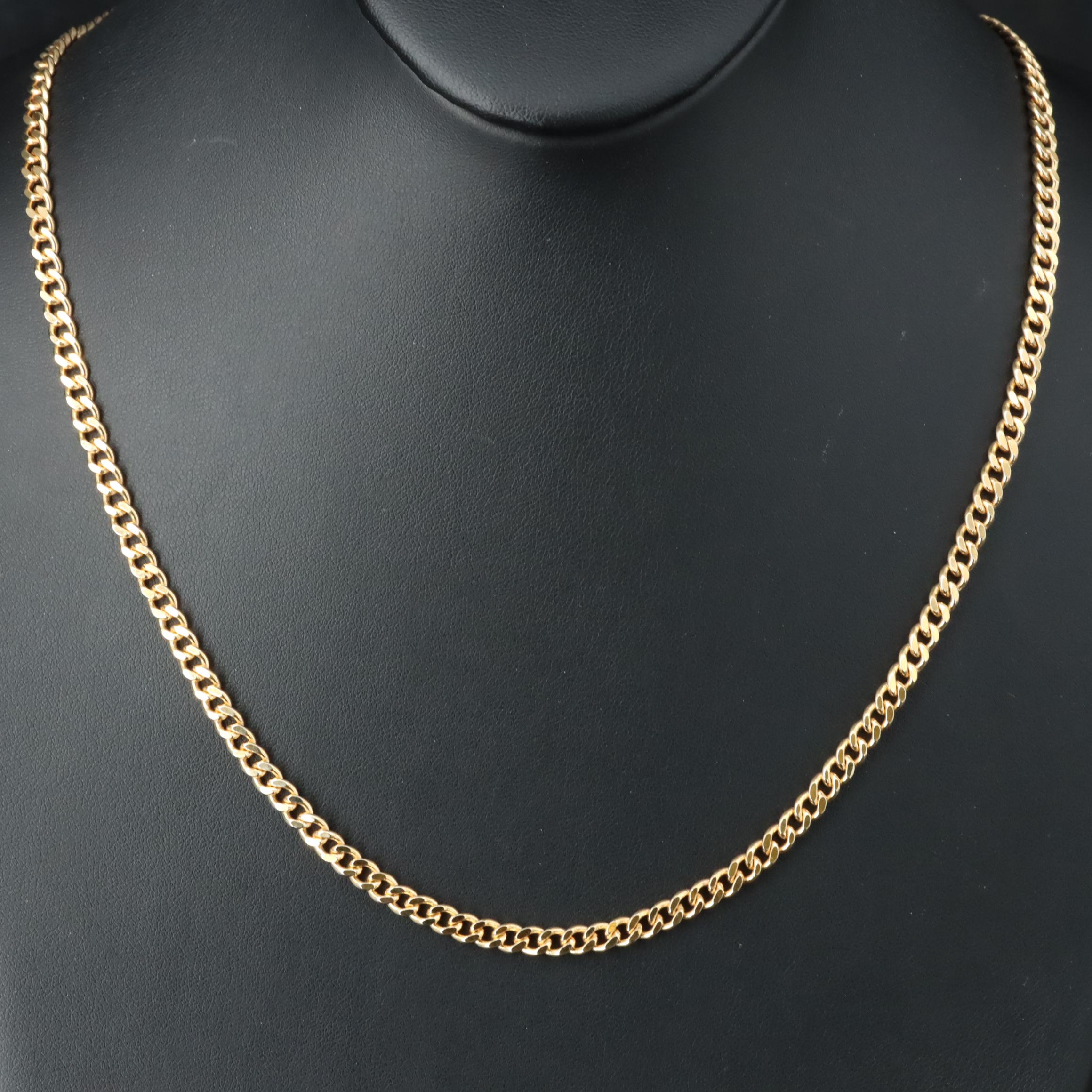14K Curb Chain Necklace