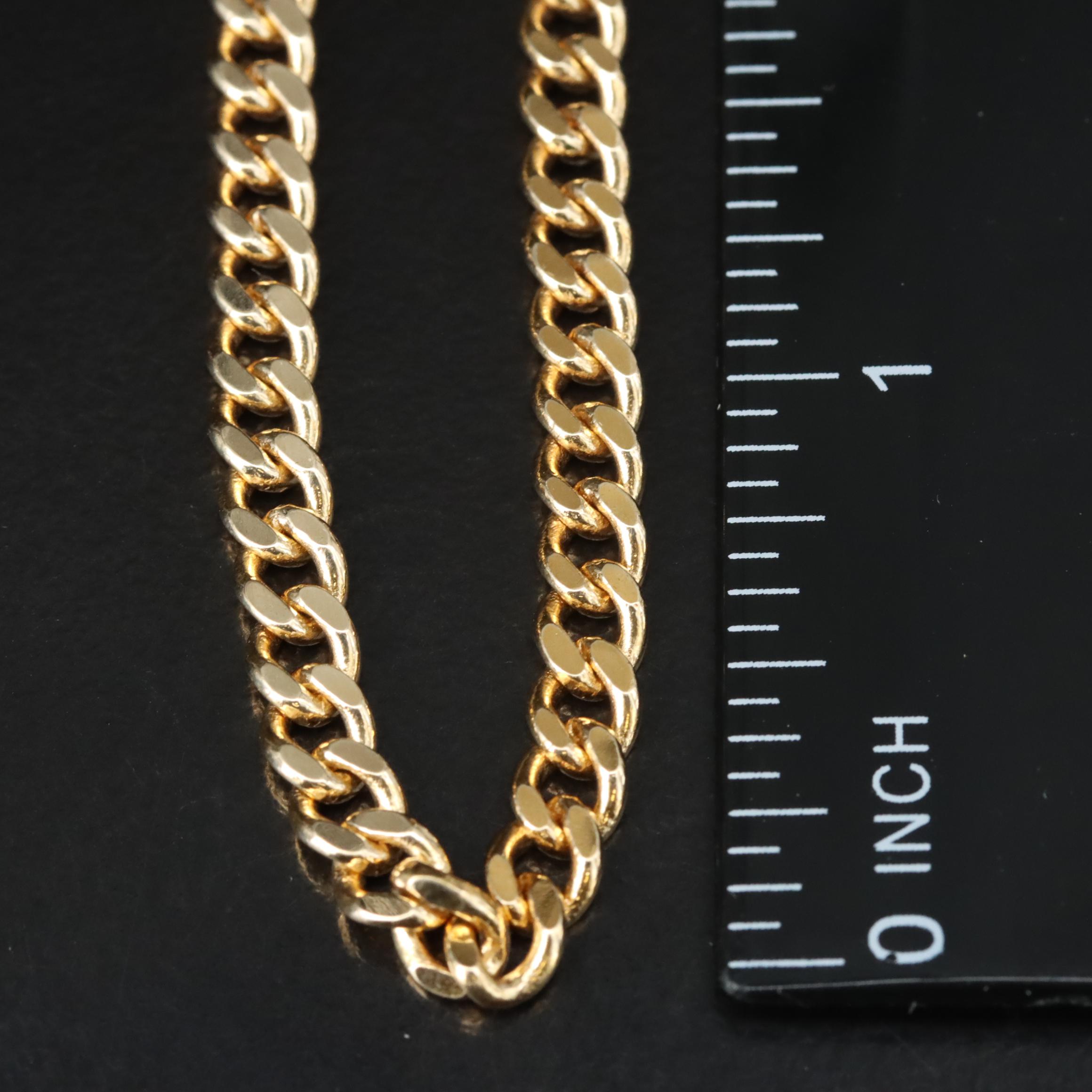 14K Curb Chain Necklace
