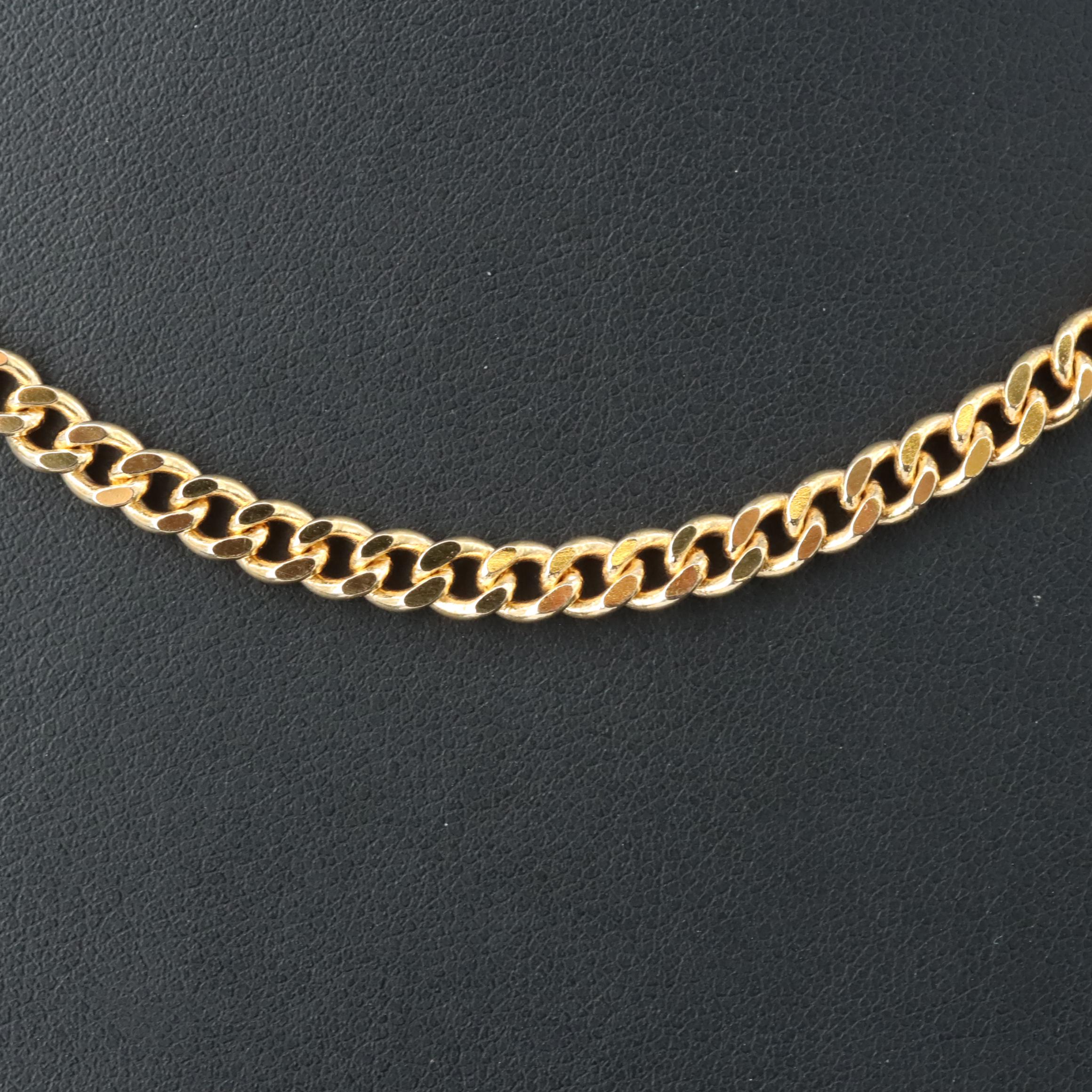 14K Curb Chain Necklace