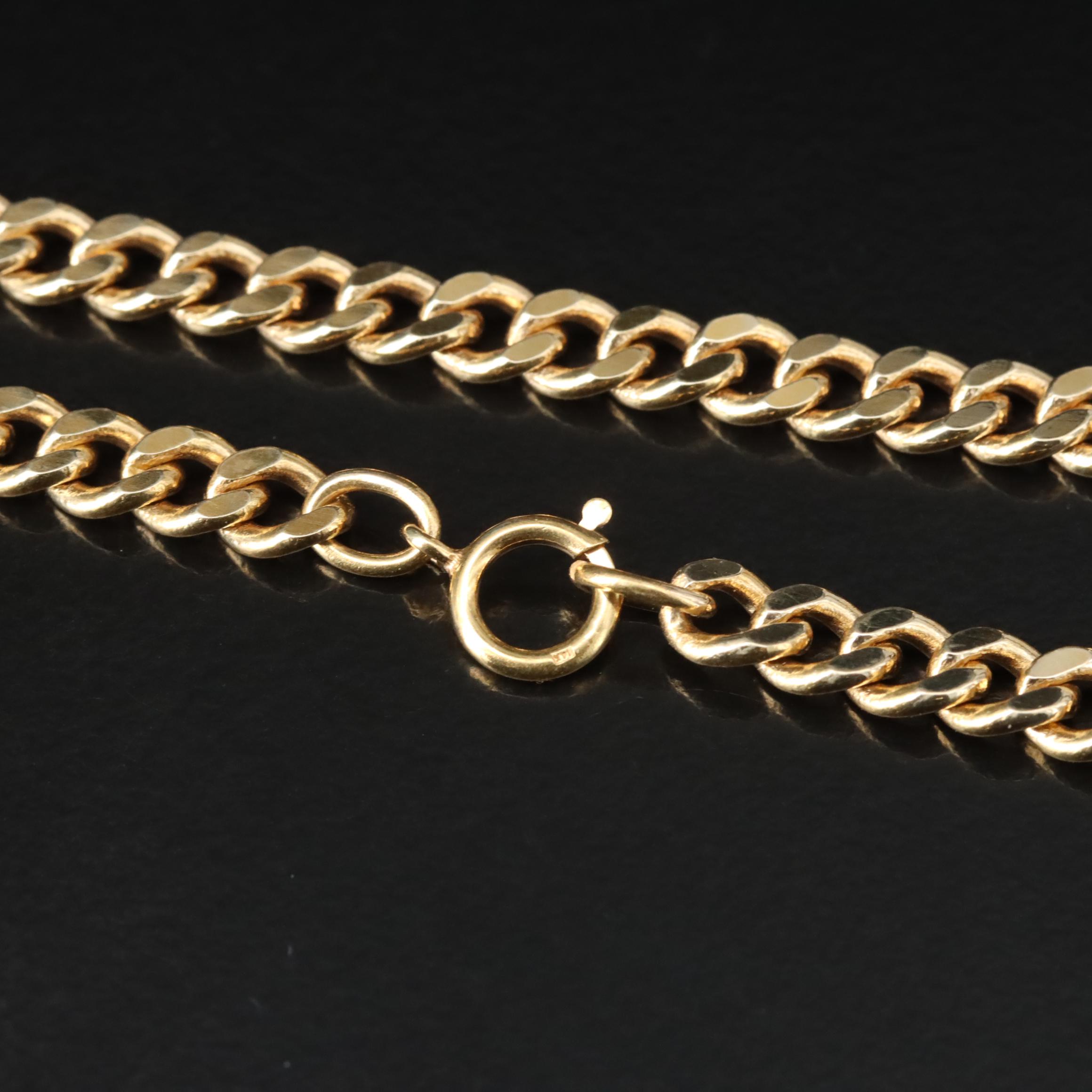 14K Curb Chain Necklace
