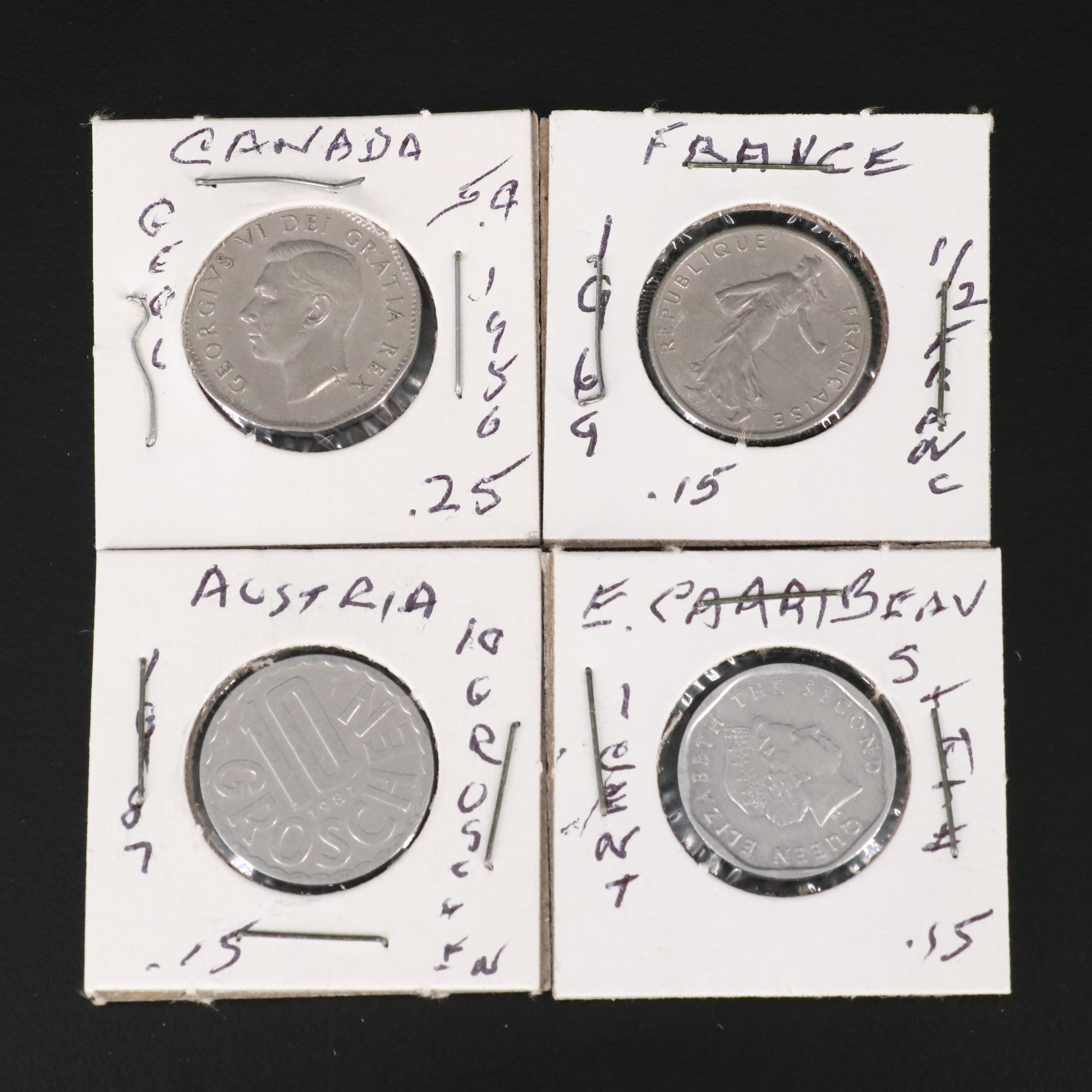 Collection of More Than 400 Modern Foreign Coins