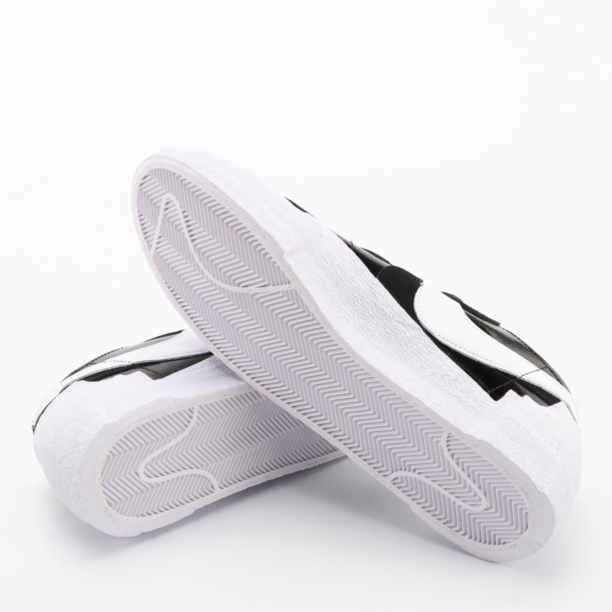 Men's Nike Patent Leather Blazer Low Sacai, Fear of God Moccasin Sneakers in Box