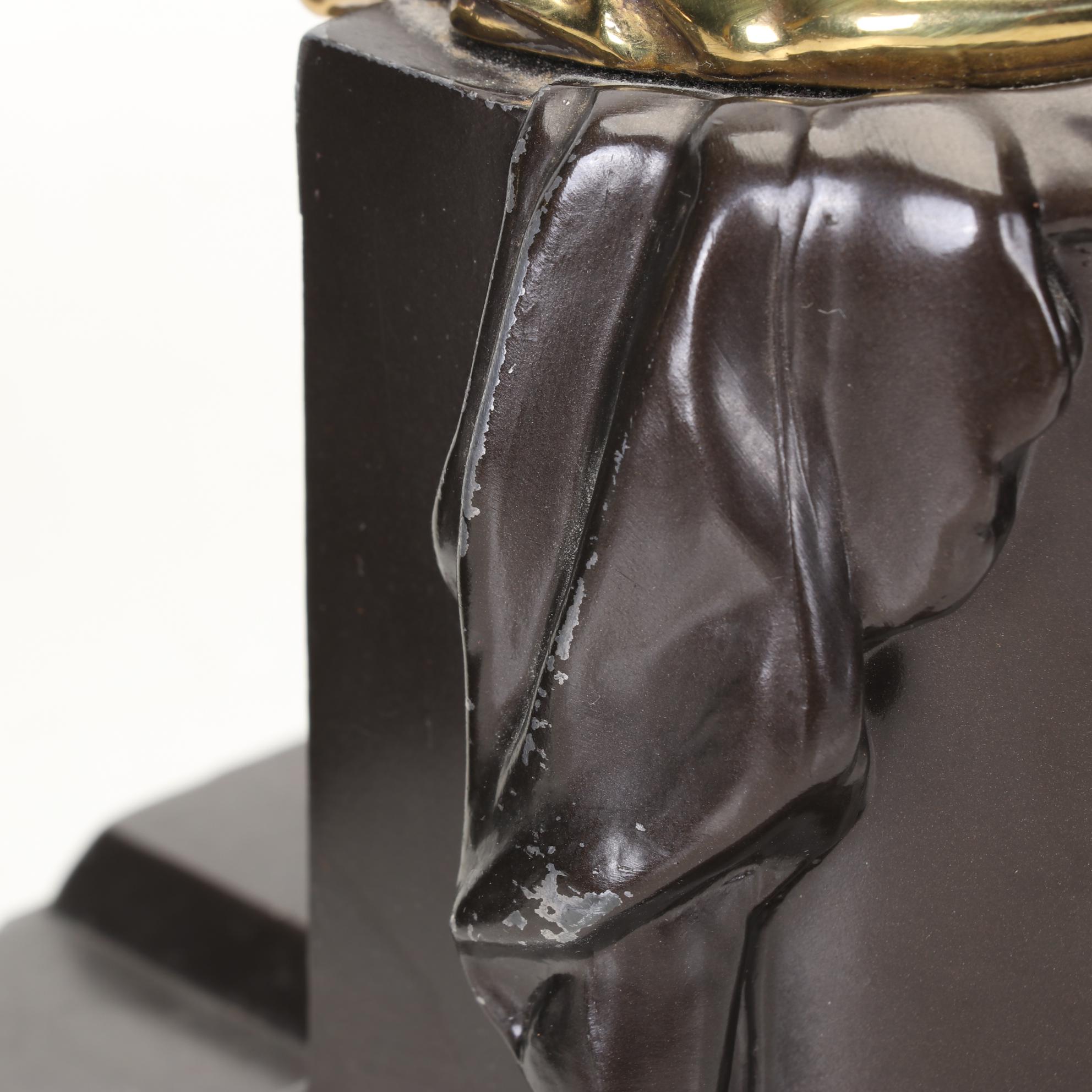 Philadelphia Mfg. Co. Lincoln Bookends, Faux Ivory Stamp Dispenser, and More