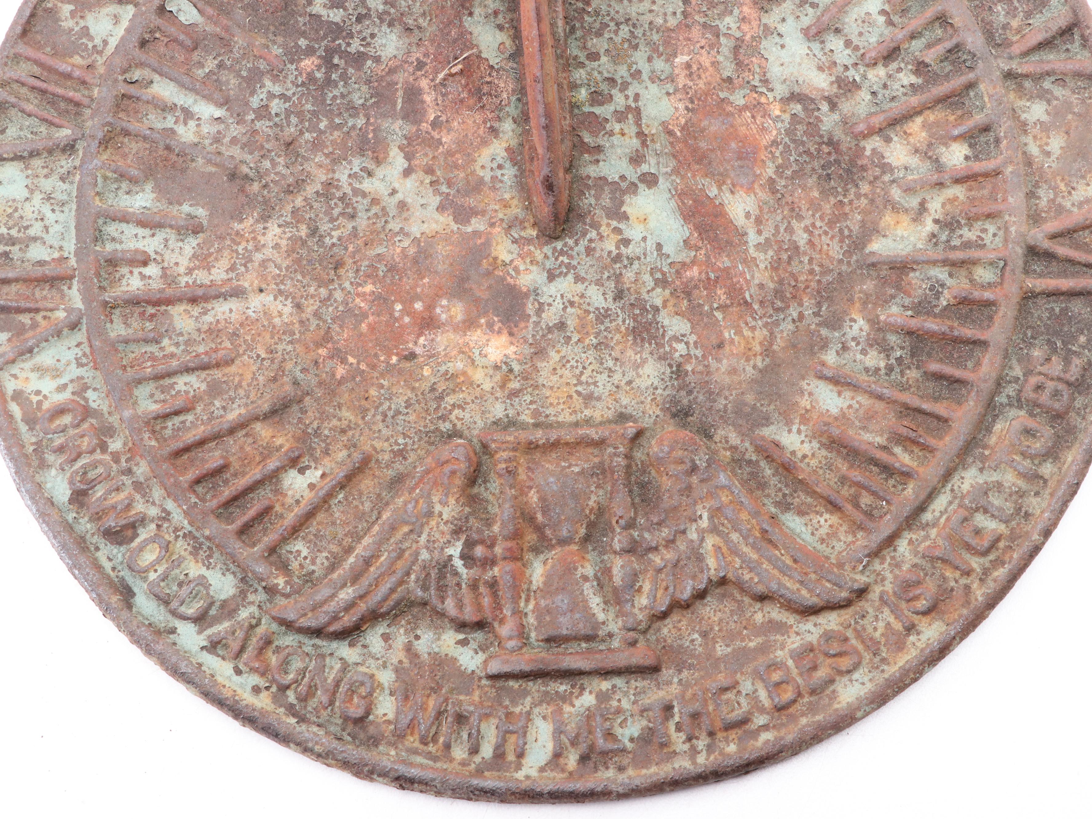 Cast Iron Garden Sundial