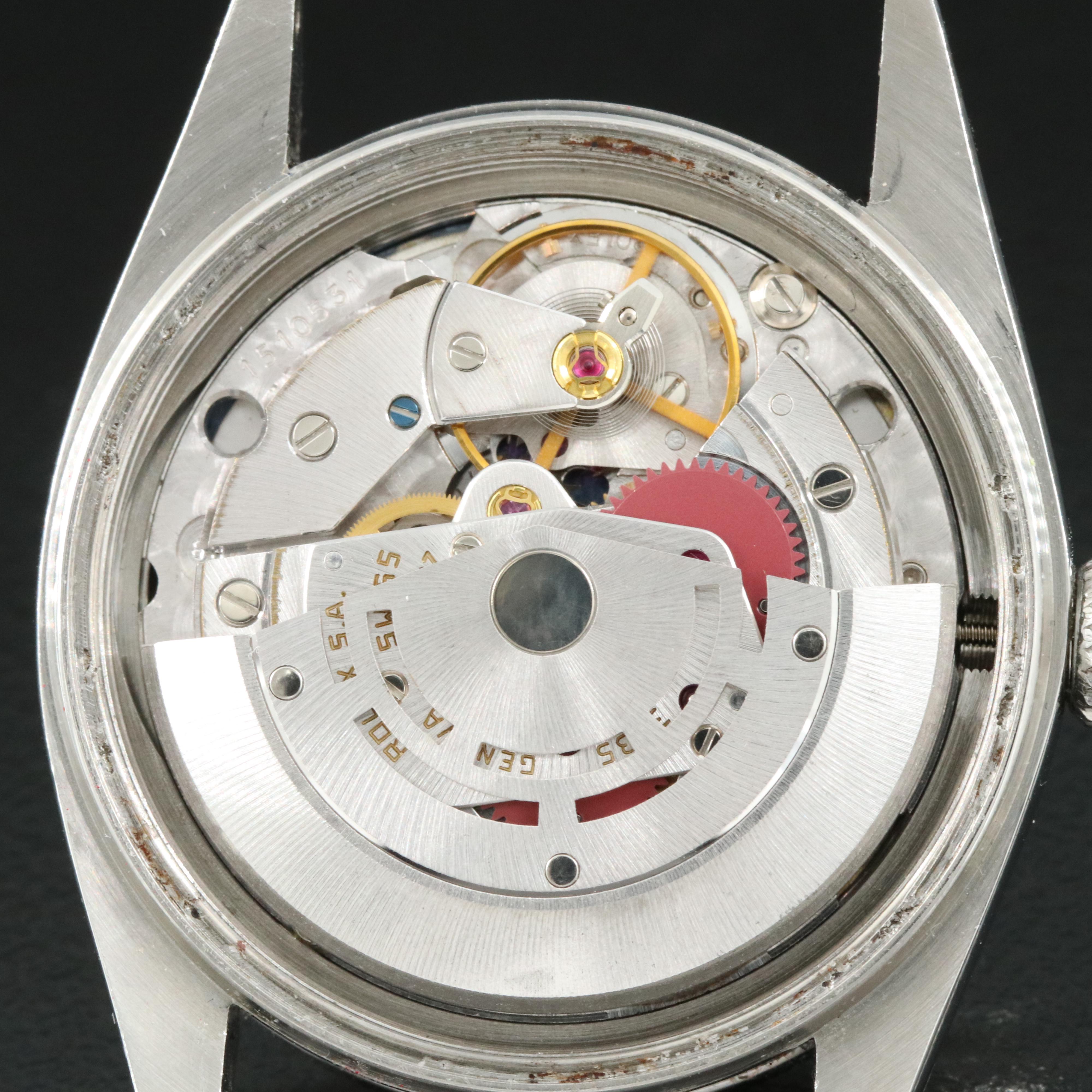 1977 Rolex Custom Diamond and Sapphire Bezel, Diamond Dial Datejust Watch