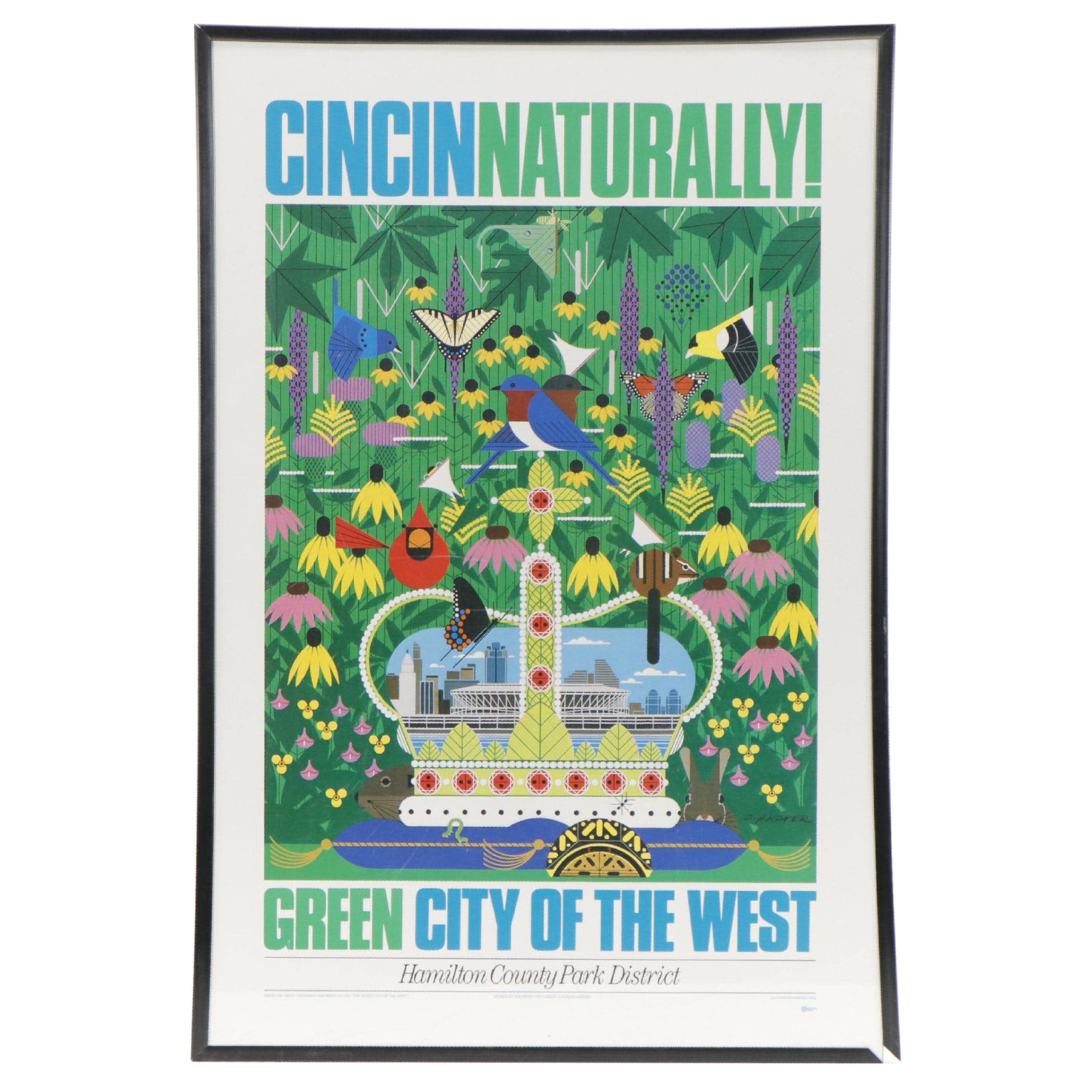 Hamilton County Park Districk Poster After Charley Harper "Cincinnaturally!"