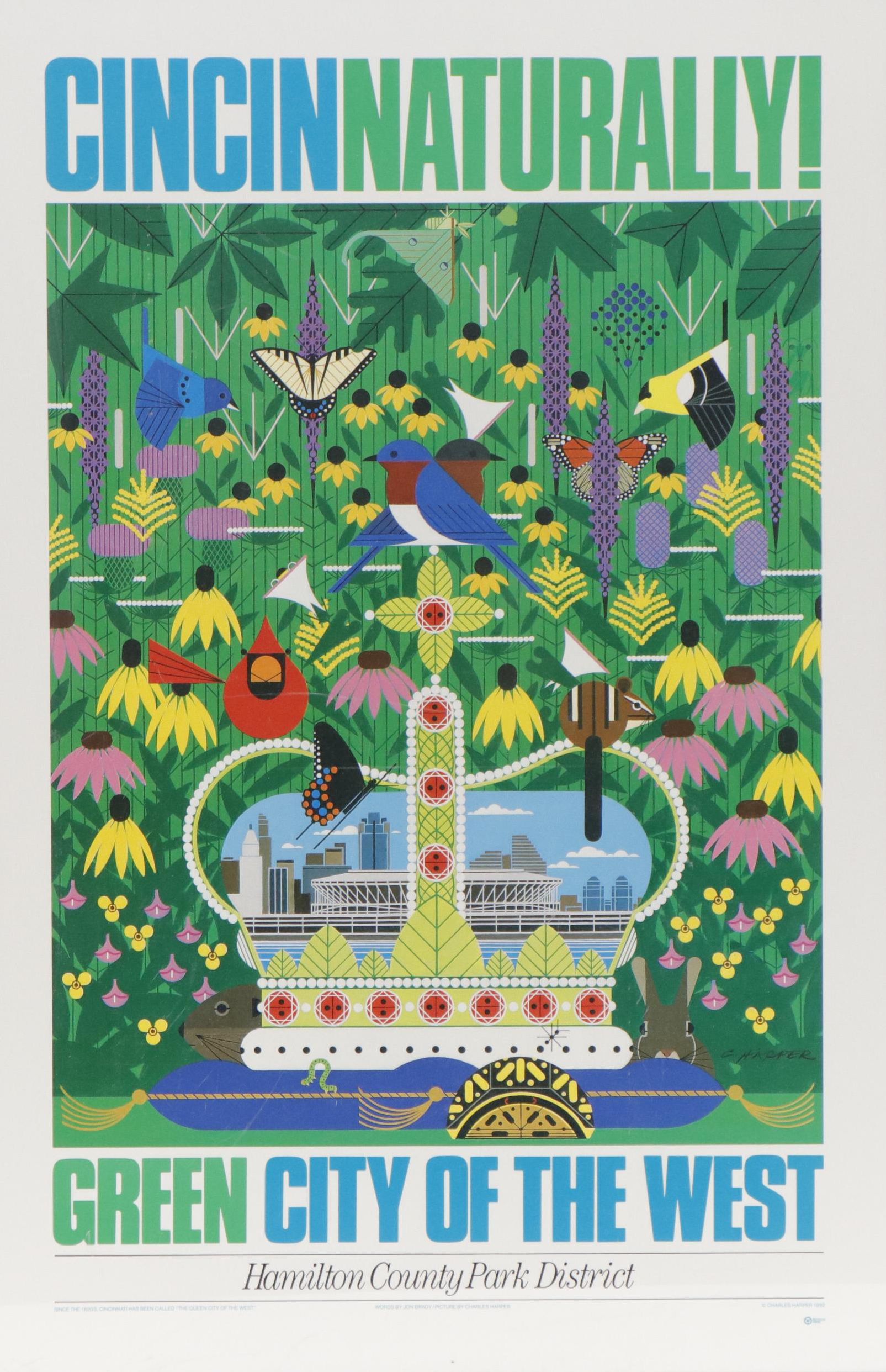 Hamilton County Park Districk Poster After Charley Harper "Cincinnaturally!"