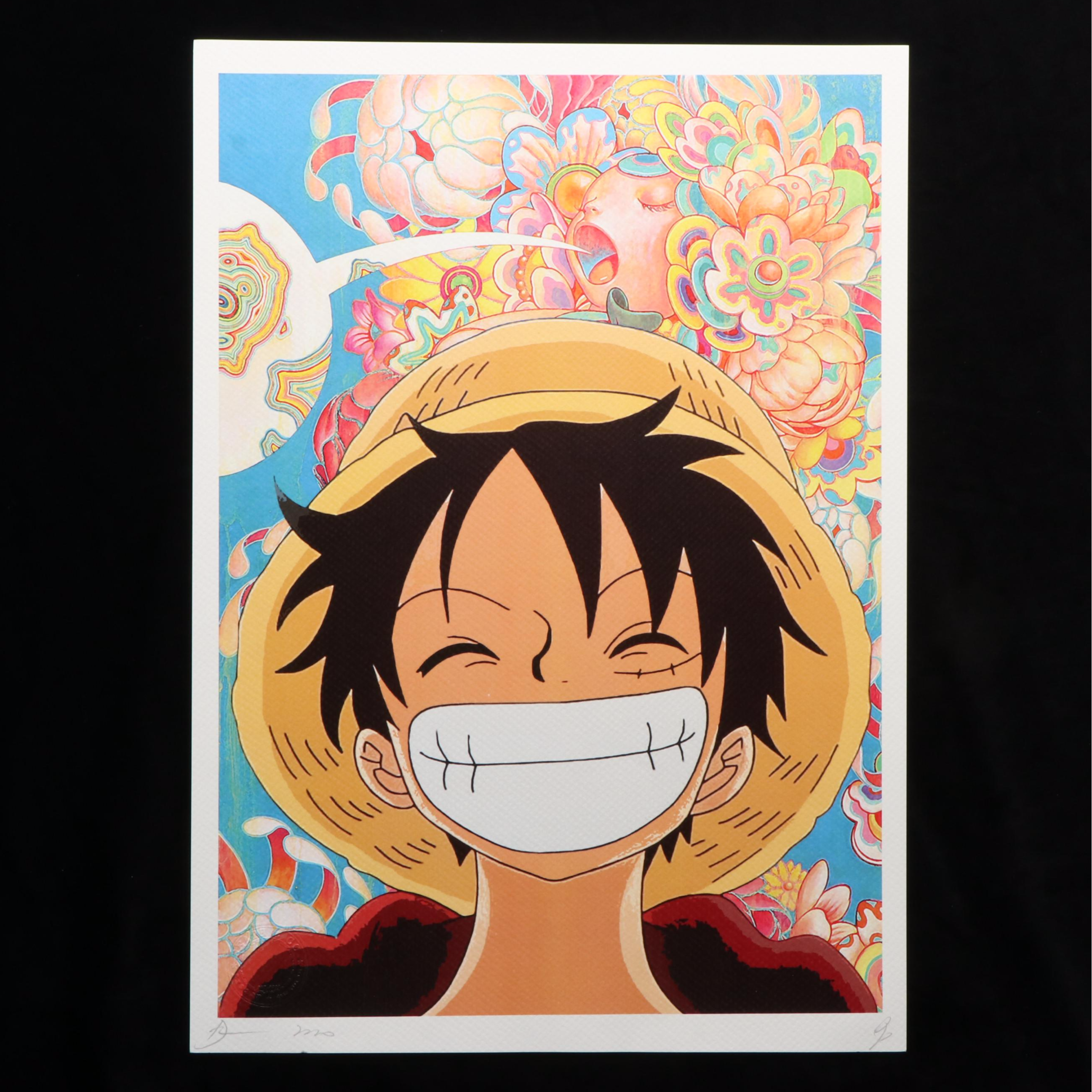 Death NYC Pop Art Graphic of Monkey D Luffy X James Jean