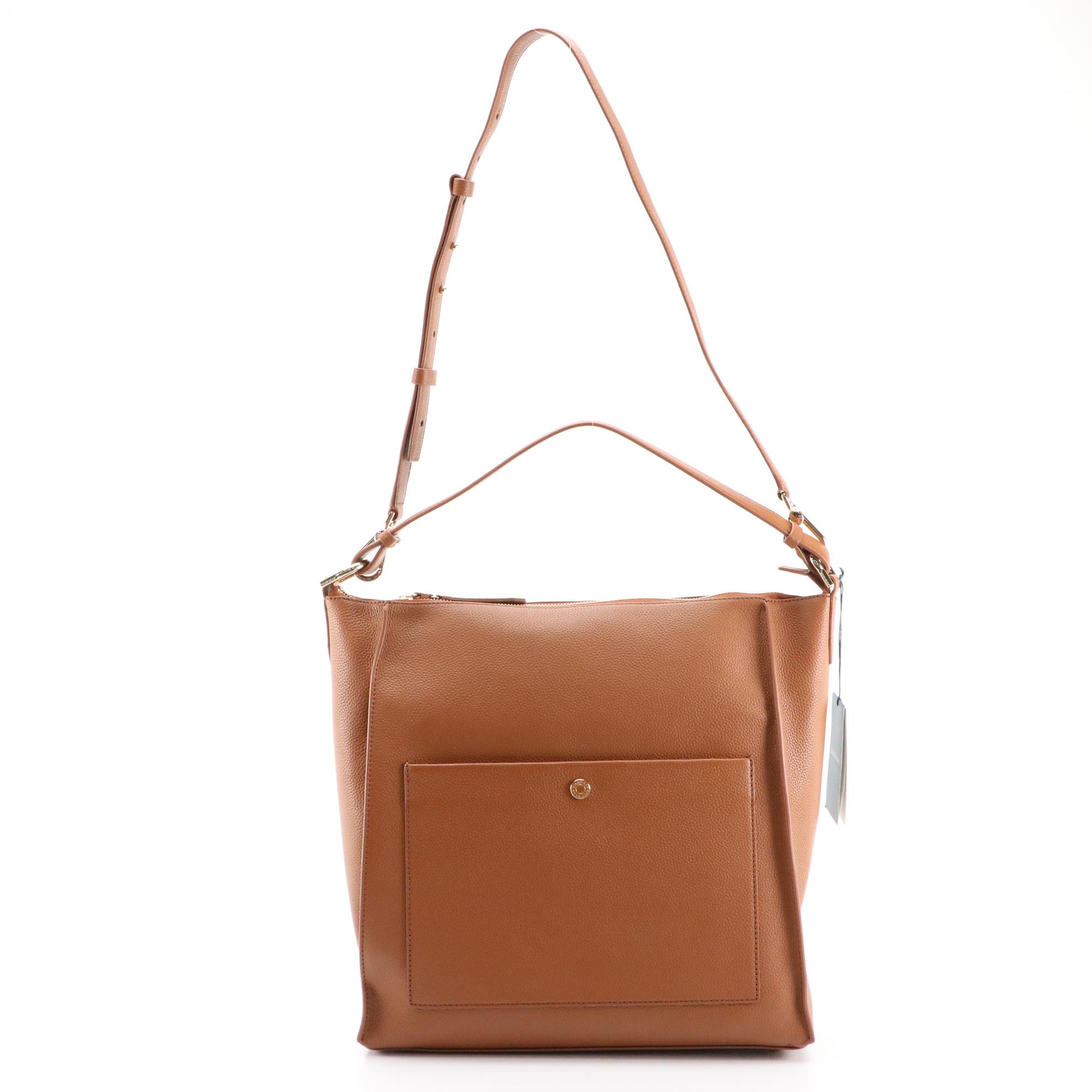 Cole Haan Grand Series British Tan Grain Leather 3-in-1 Shoulder Bag