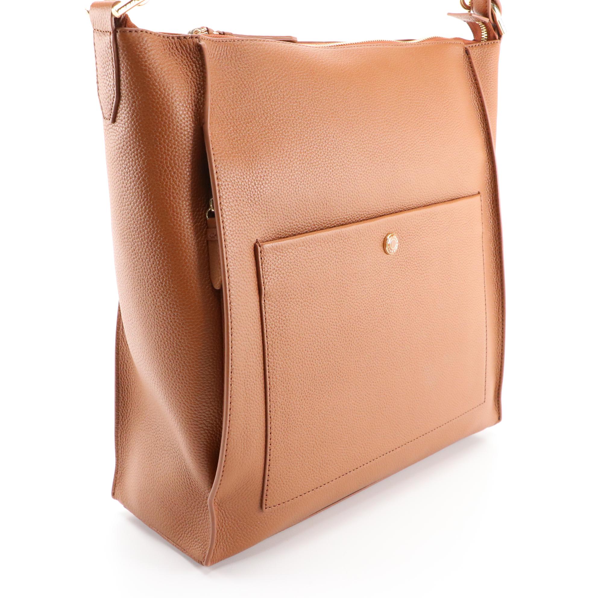 Cole Haan Grand Series British Tan Grain Leather 3-in-1 Shoulder Bag