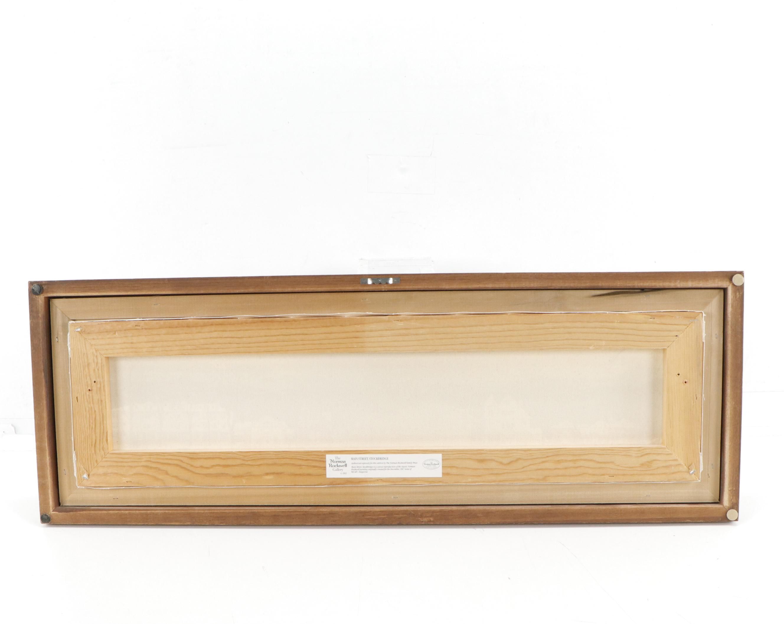 Offset Lithograph After Norman Rockwell "Main Street, Stockbridge"