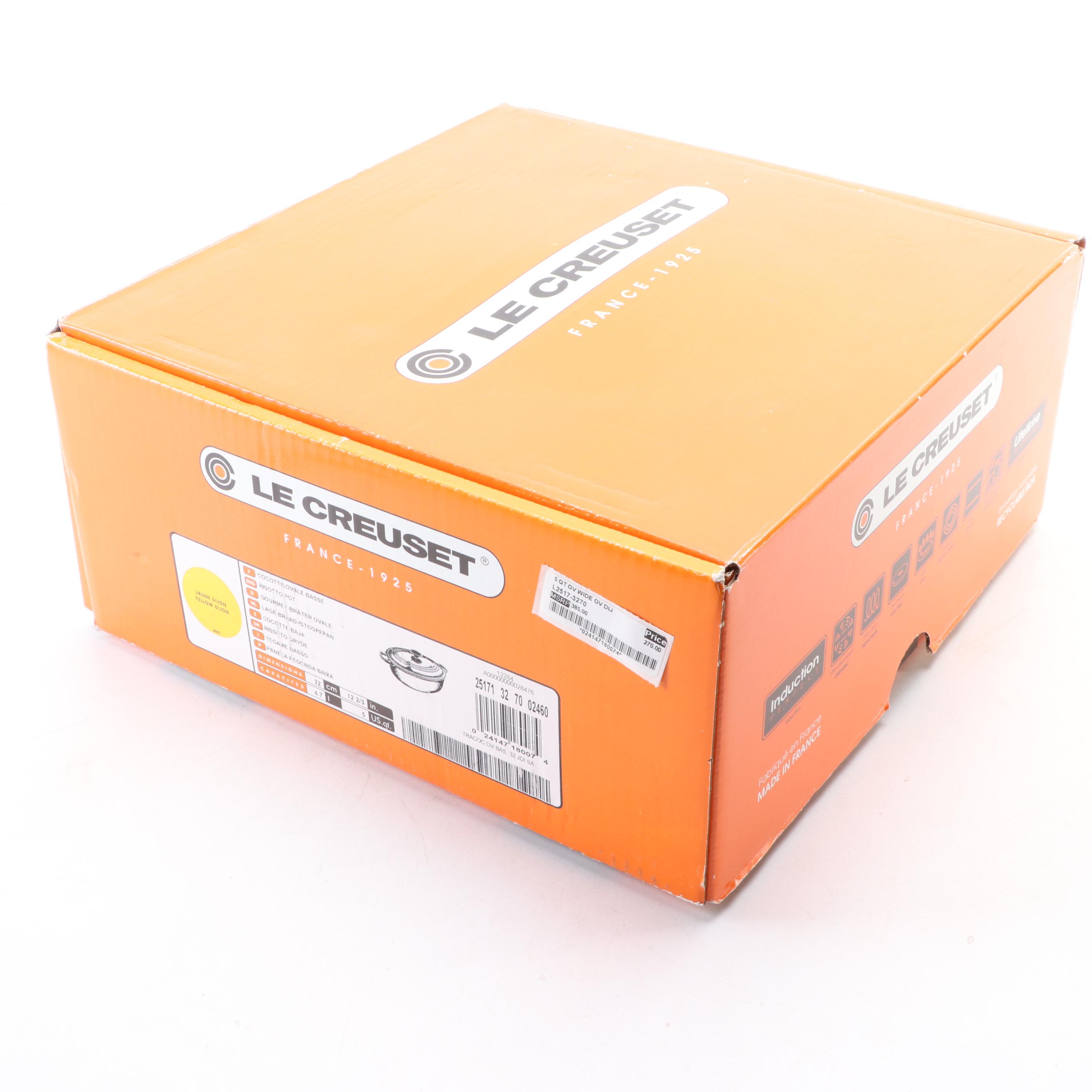 Le Creuset 5 Qt. Dijon Yellow Enameled Cast Iron Risotto Pot