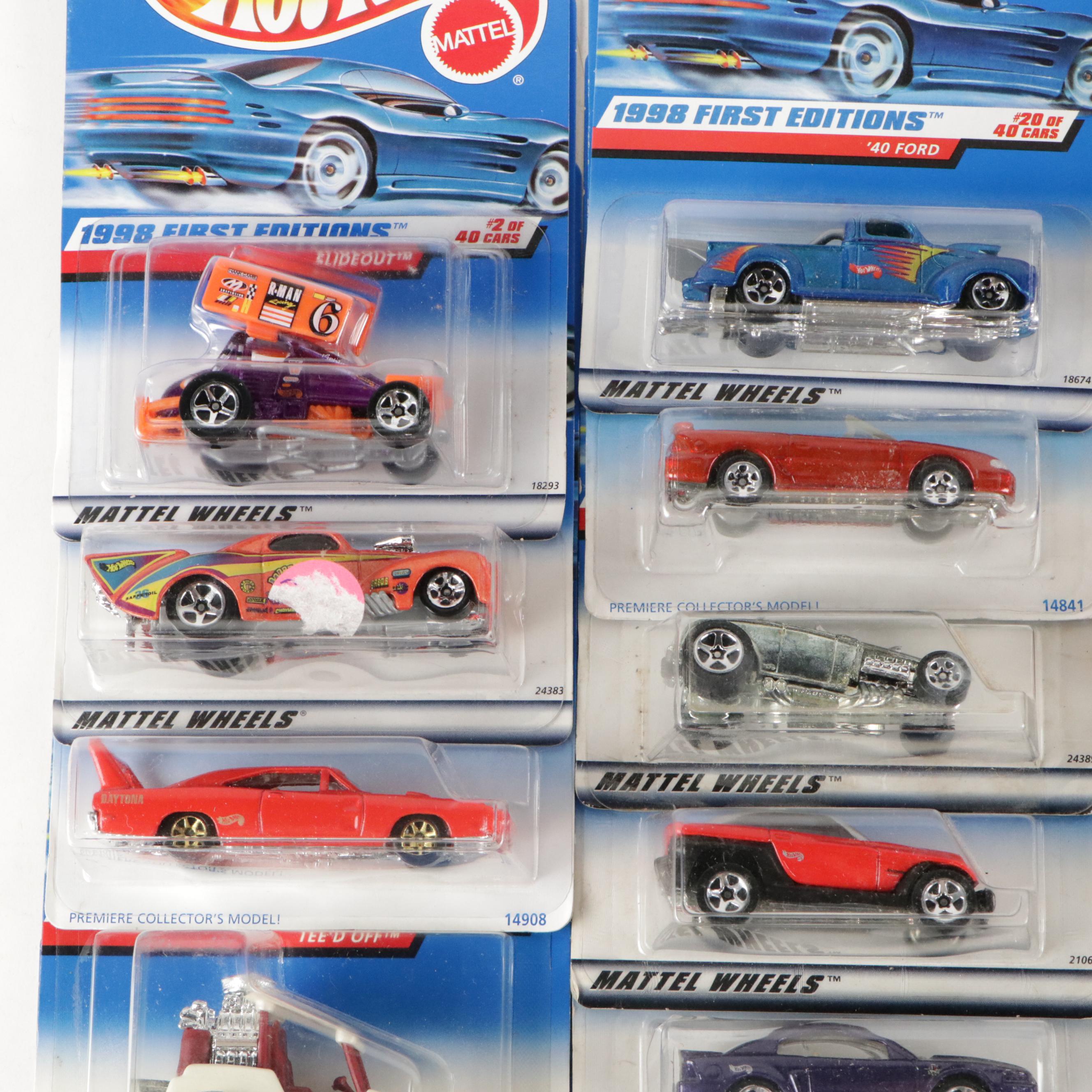 Hot Wheels 1998 First Editions and More Diecast Cars