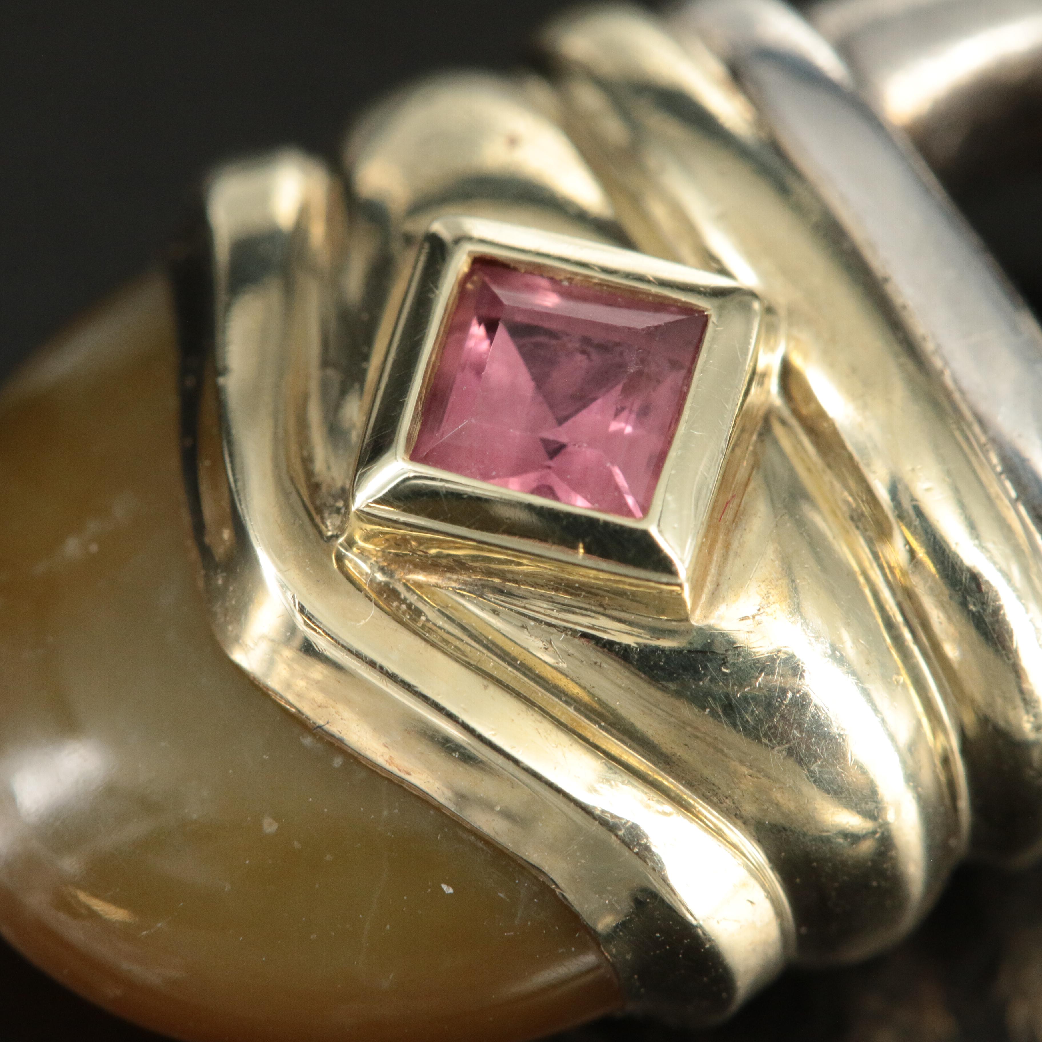 David Yurman 'Renaissance'  Sterling, 14K and Gemstone Pendant