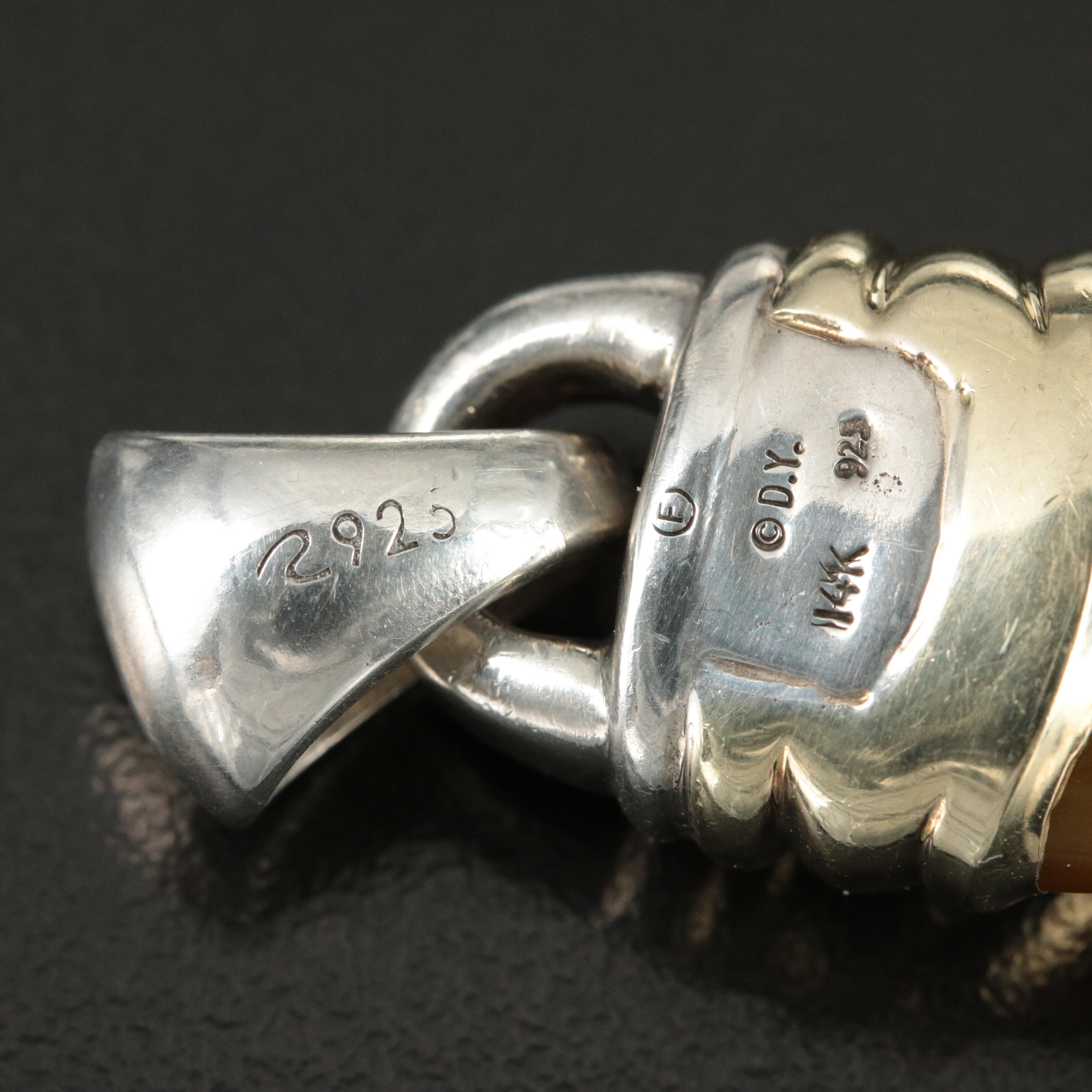 David Yurman 'Renaissance'  Sterling, 14K and Gemstone Pendant