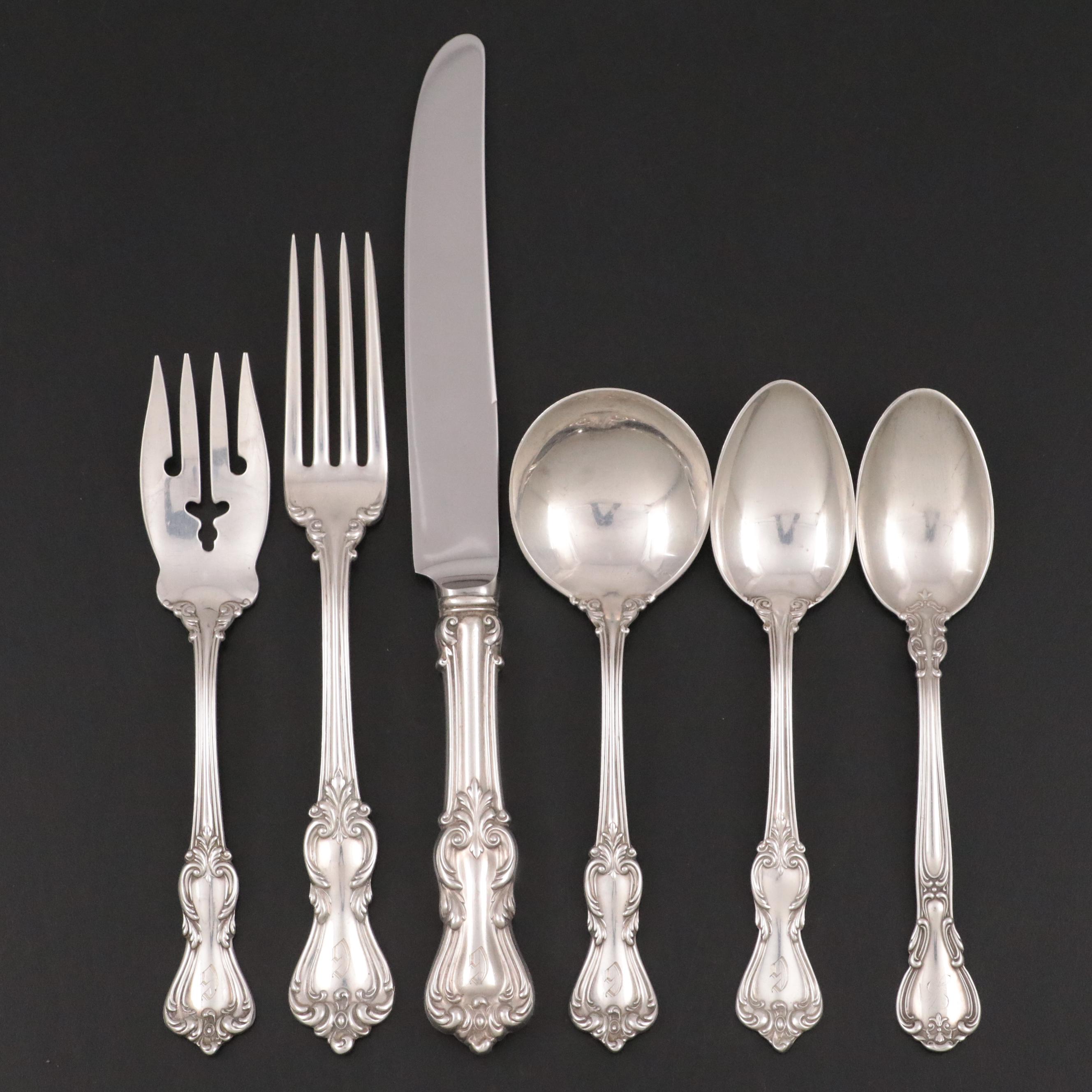 Reed & Barton "Marlborough" Sterling Silver Flatware, Early to Mid-20th Century