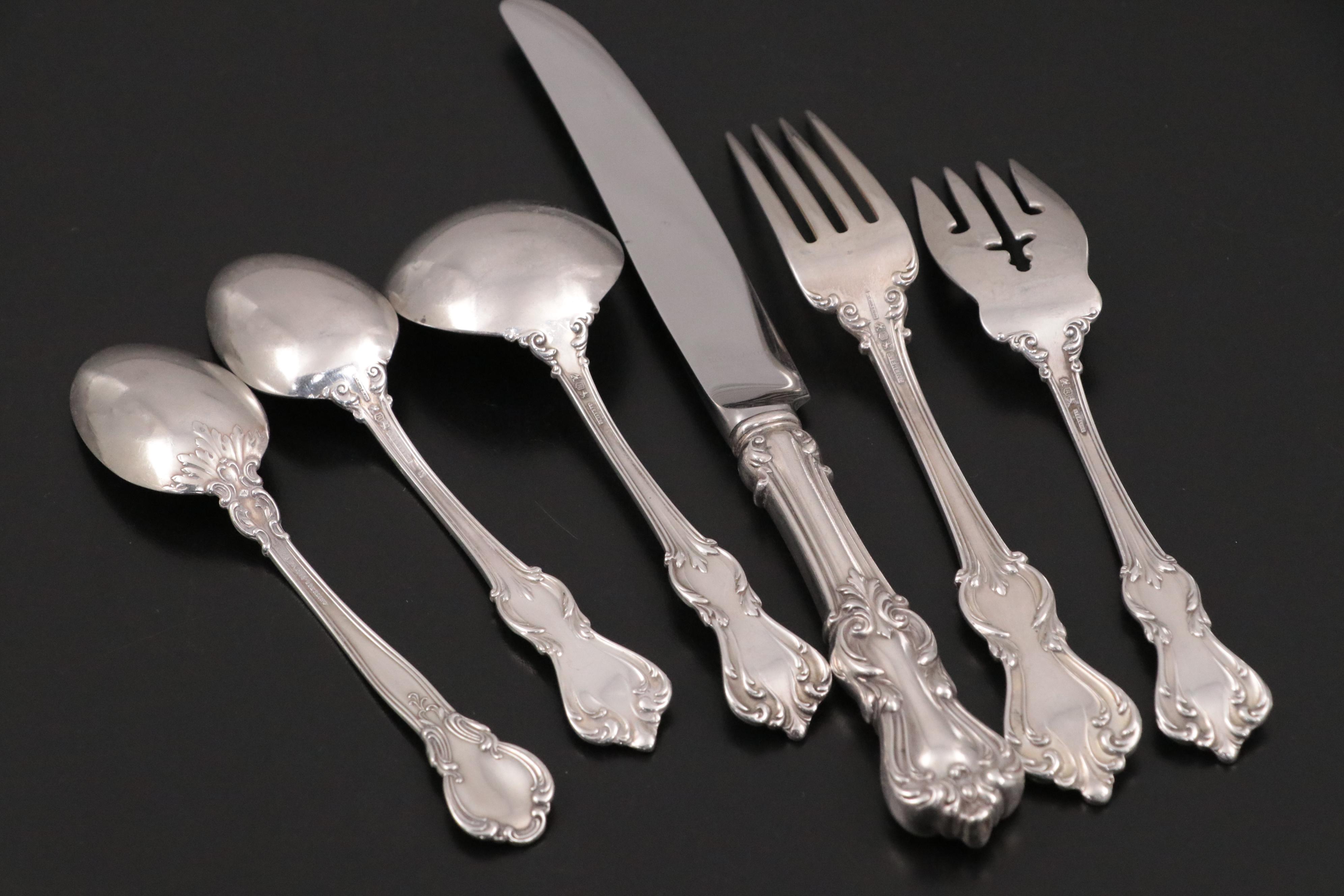 Reed & Barton "Marlborough" Sterling Silver Flatware, Early to Mid-20th Century