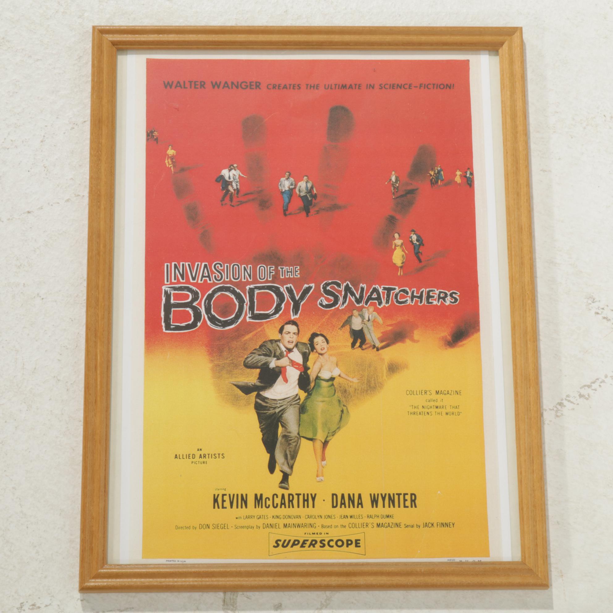 Reproduction Horror, Sci-Fi and Film Noir Framed Movie Posters