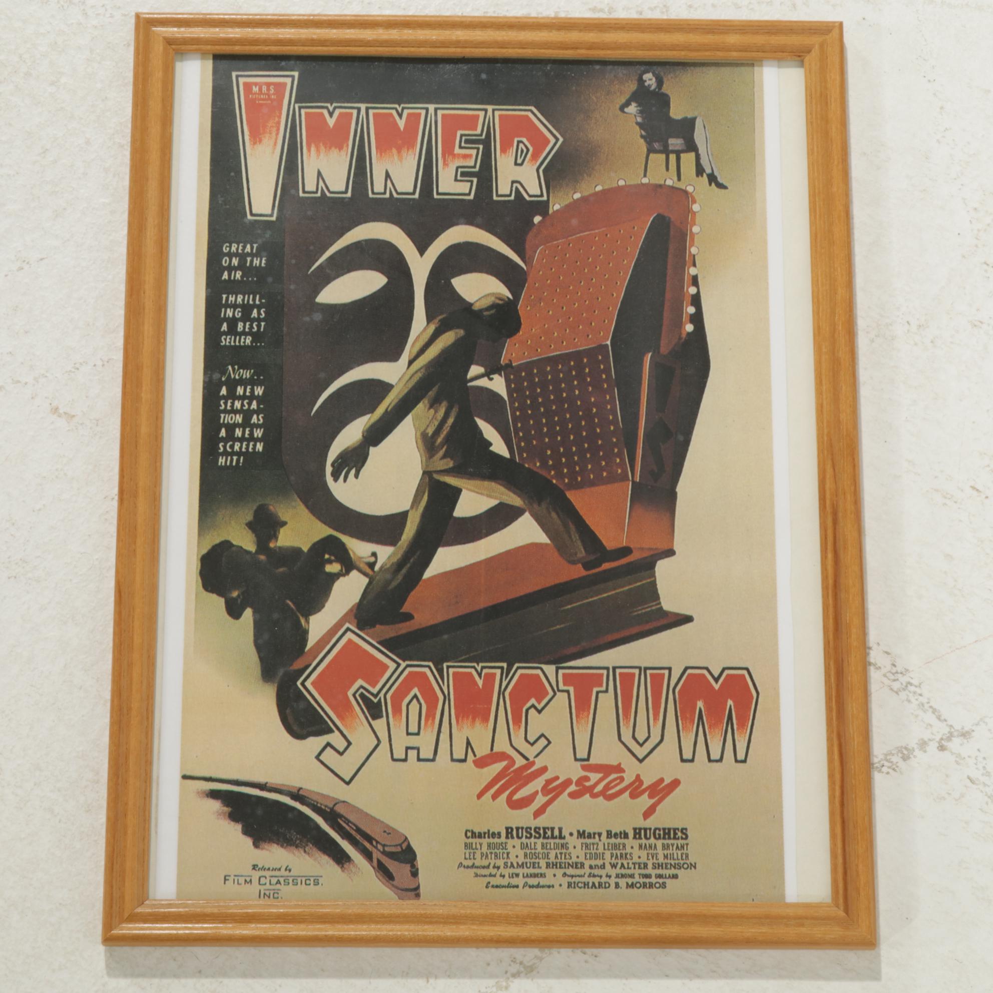 Reproduction Horror, Sci-Fi and Film Noir Framed Movie Posters