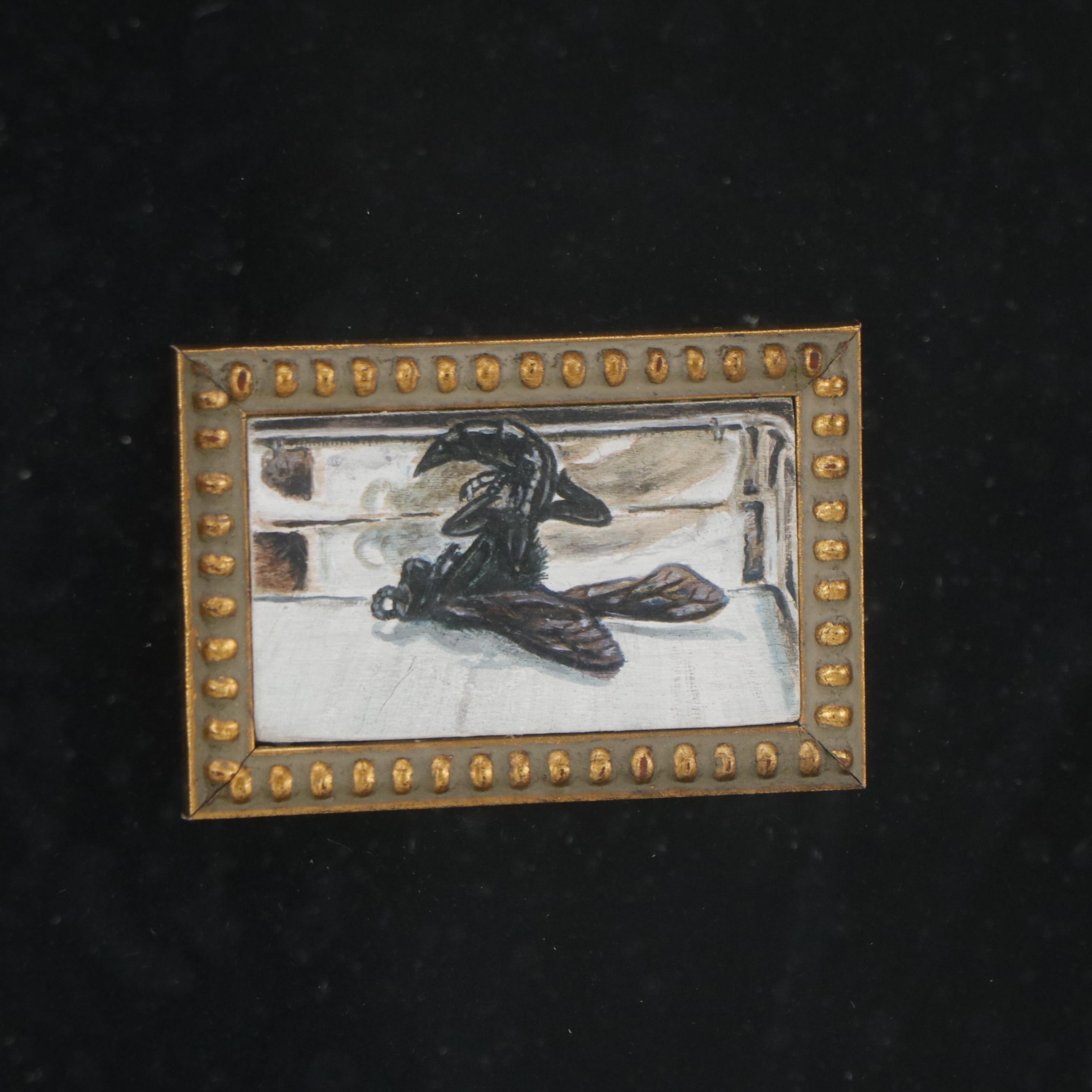 David C. Greene Small-Scale Oil Paintings of Insects and Nebula