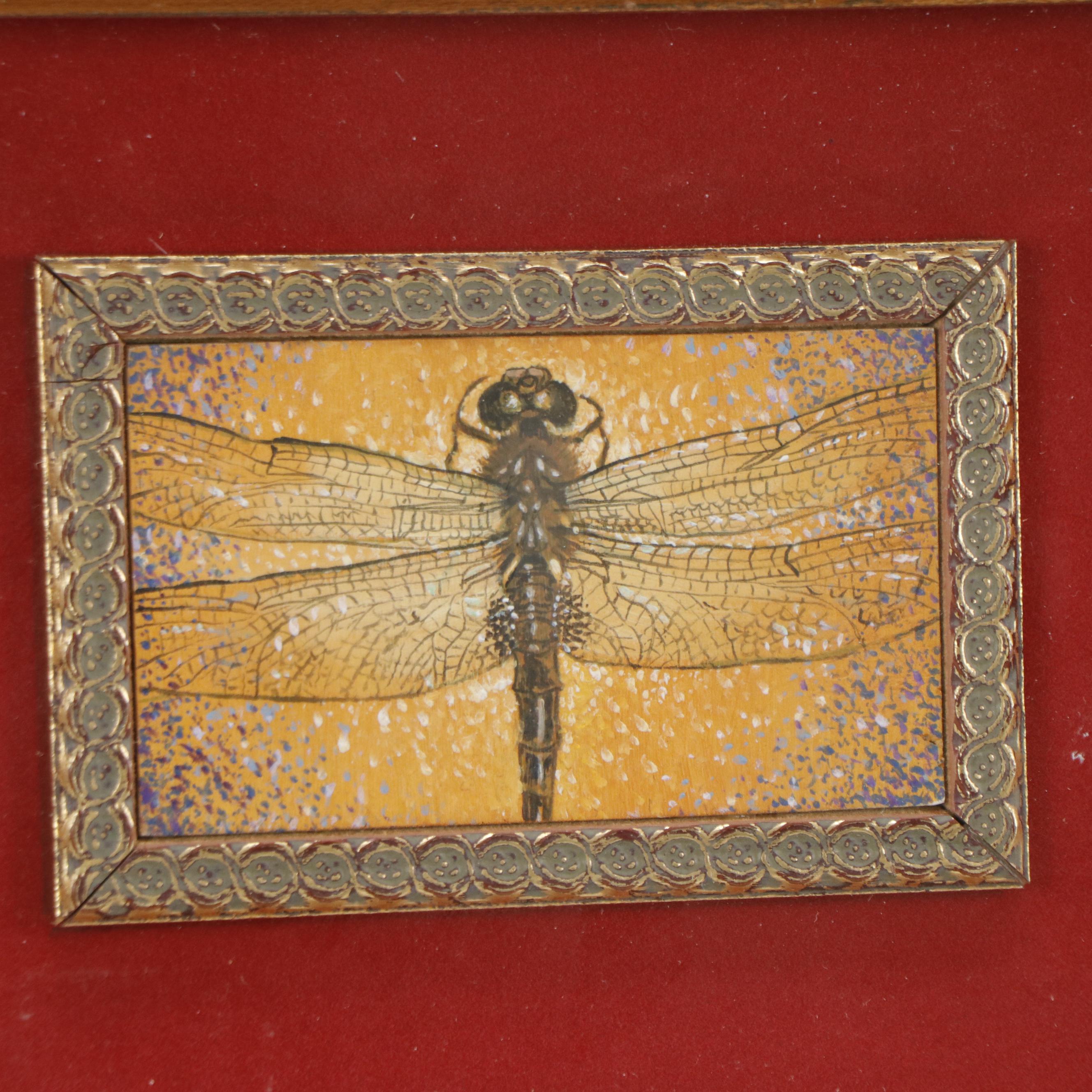 David C. Greene Small-Scale Oil Paintings of Insects and Nebula