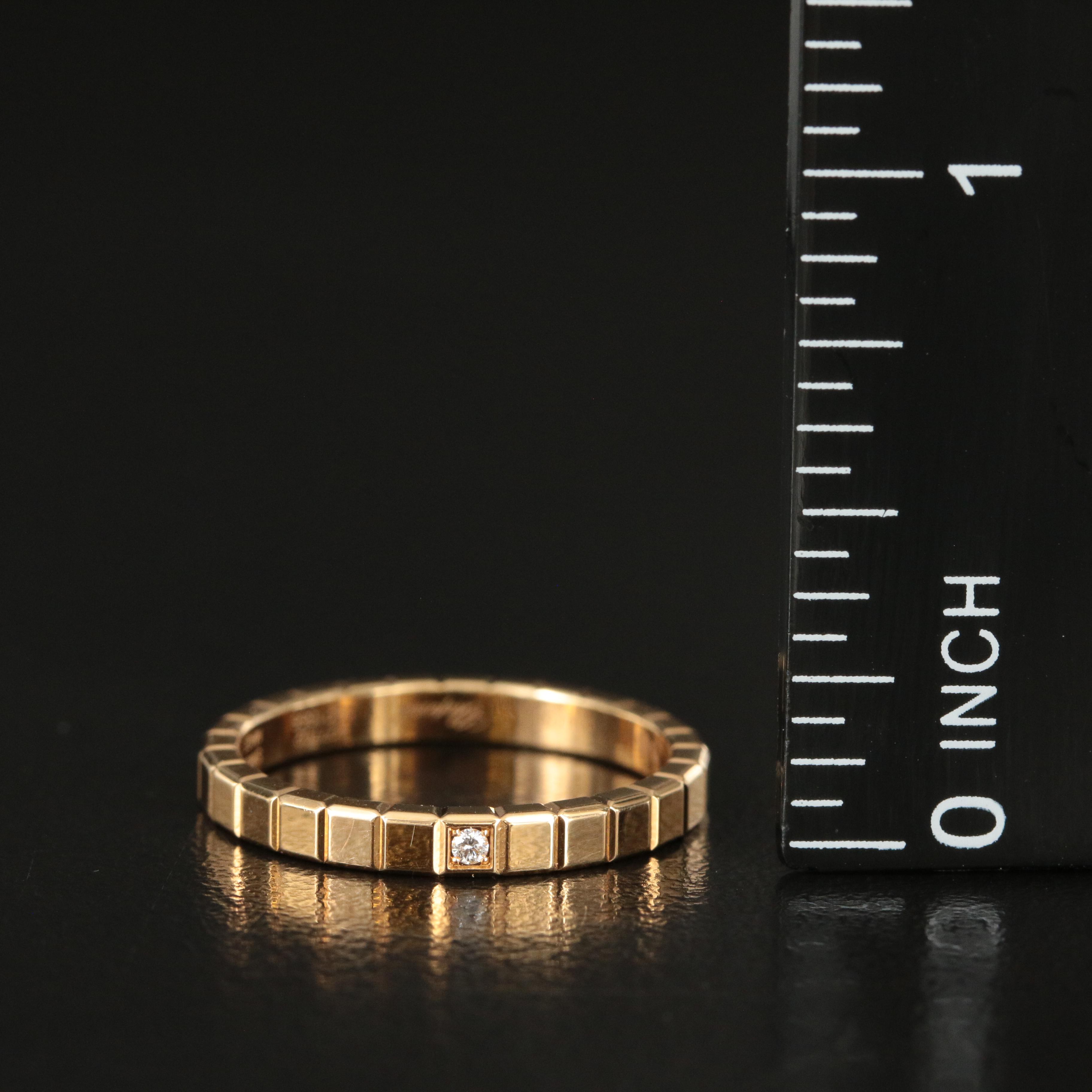 Chopard 'Ice Cube' 18K Band Ring with Diamond Accent