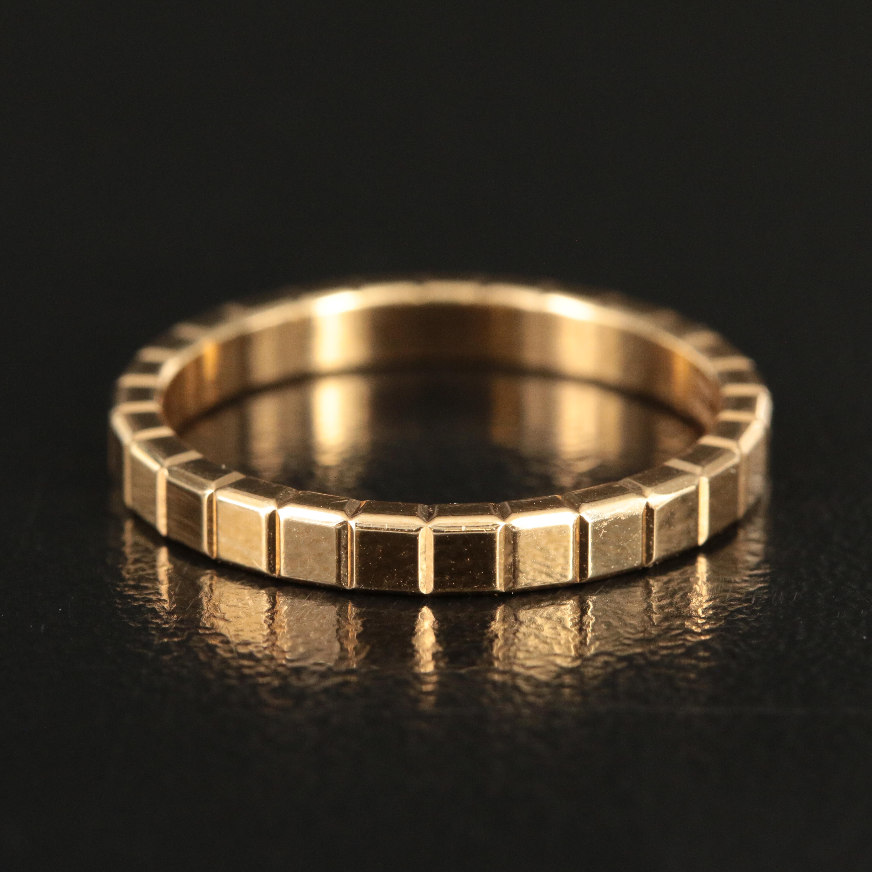 Chopard 'Ice Cube' 18K Band Ring with Diamond Accent