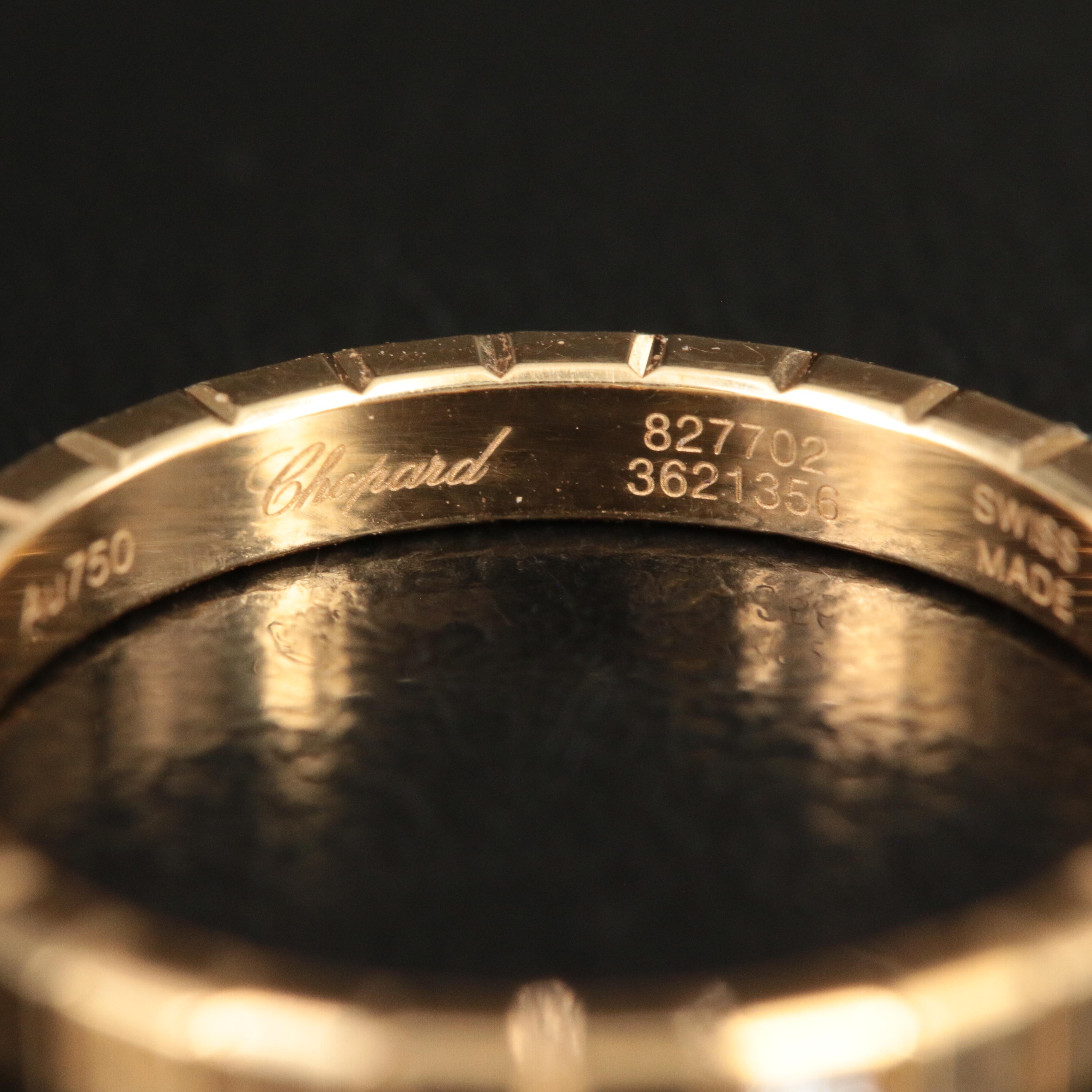 Chopard 'Ice Cube' 18K Band Ring with Diamond Accent