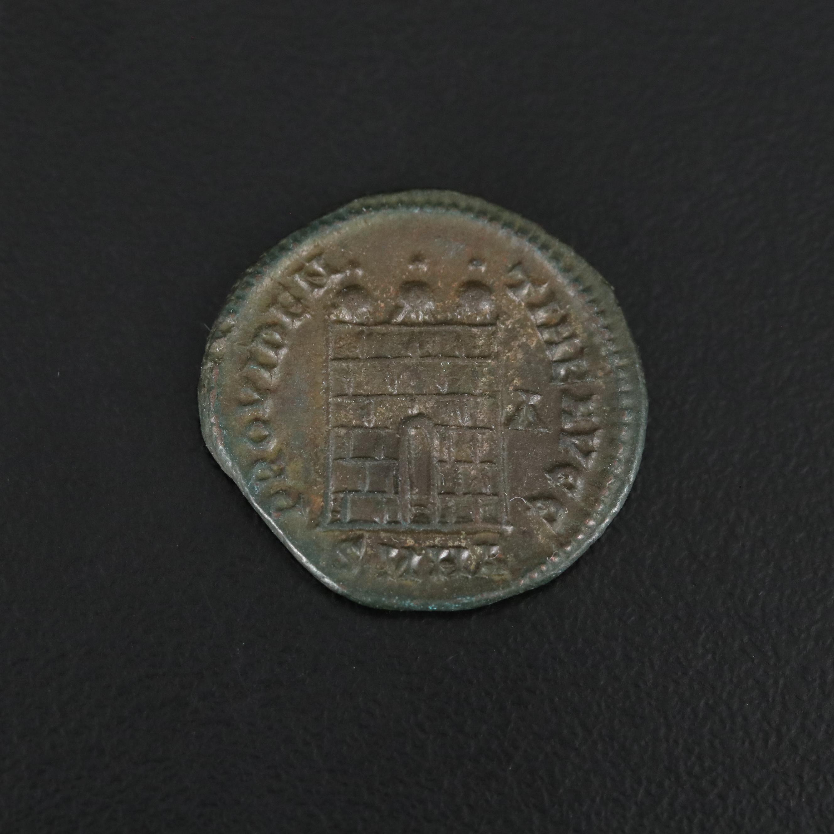Ancient Roman Imperial Follis Coin of Licinius I, ca. 308 A.D.